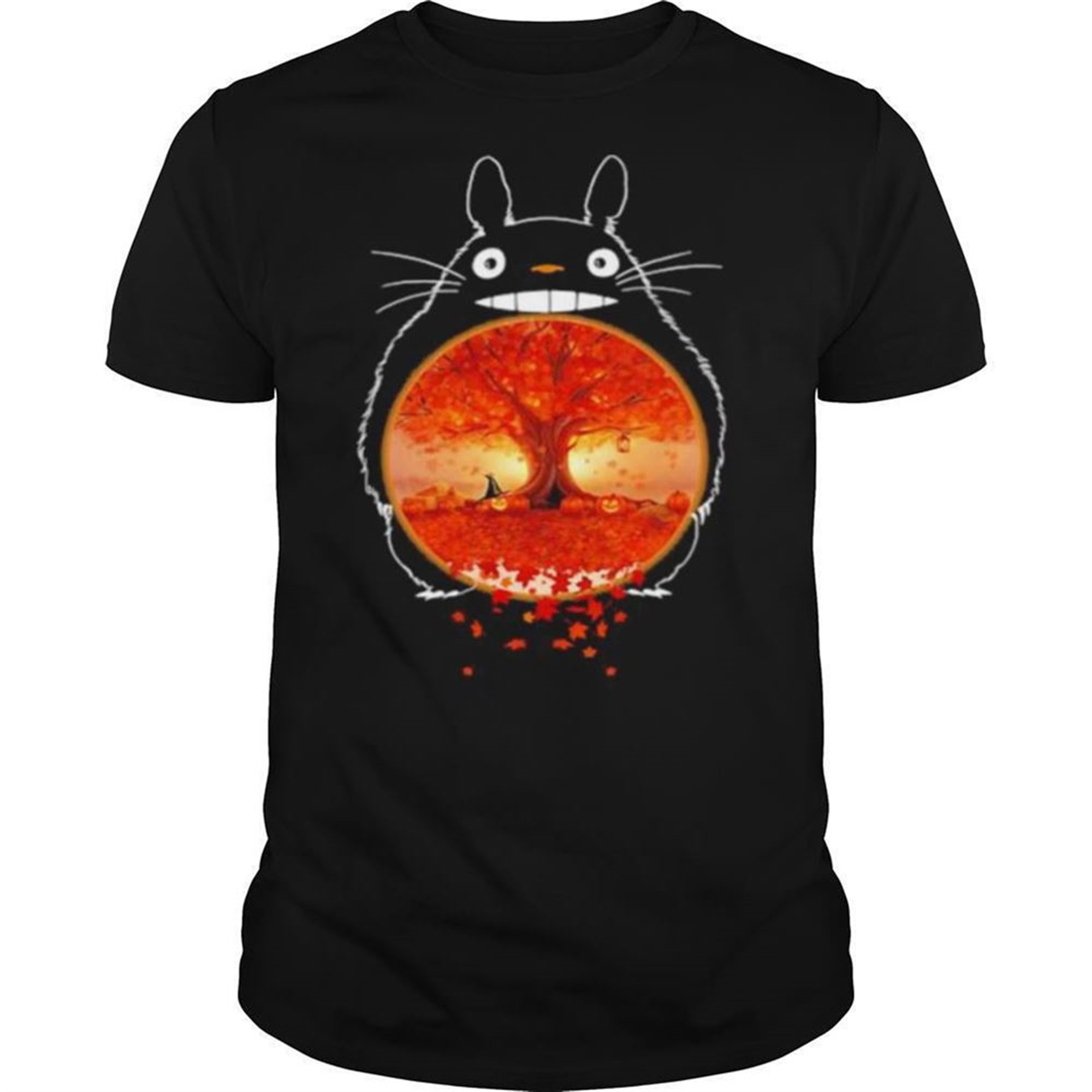 Happy Halloween Ghibli Leaves Maple Tree Shirt
