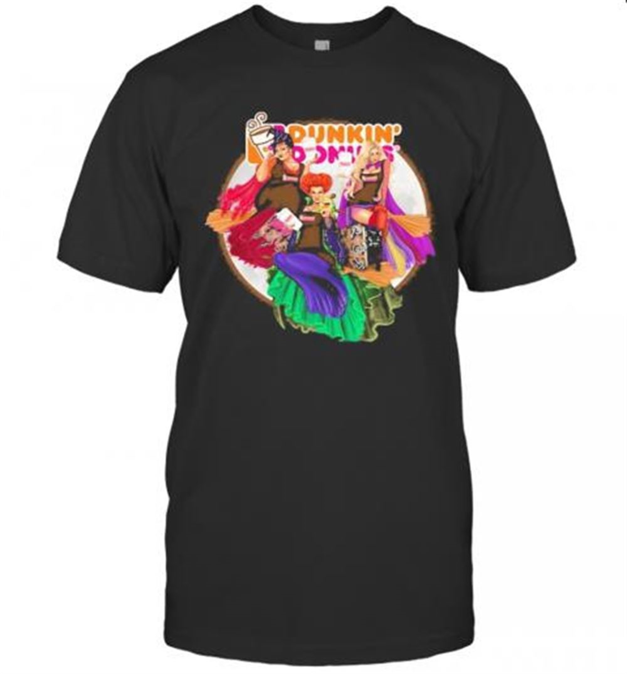 Happy Halloween Hocus Pocus Dunkin Donuts T-shirt