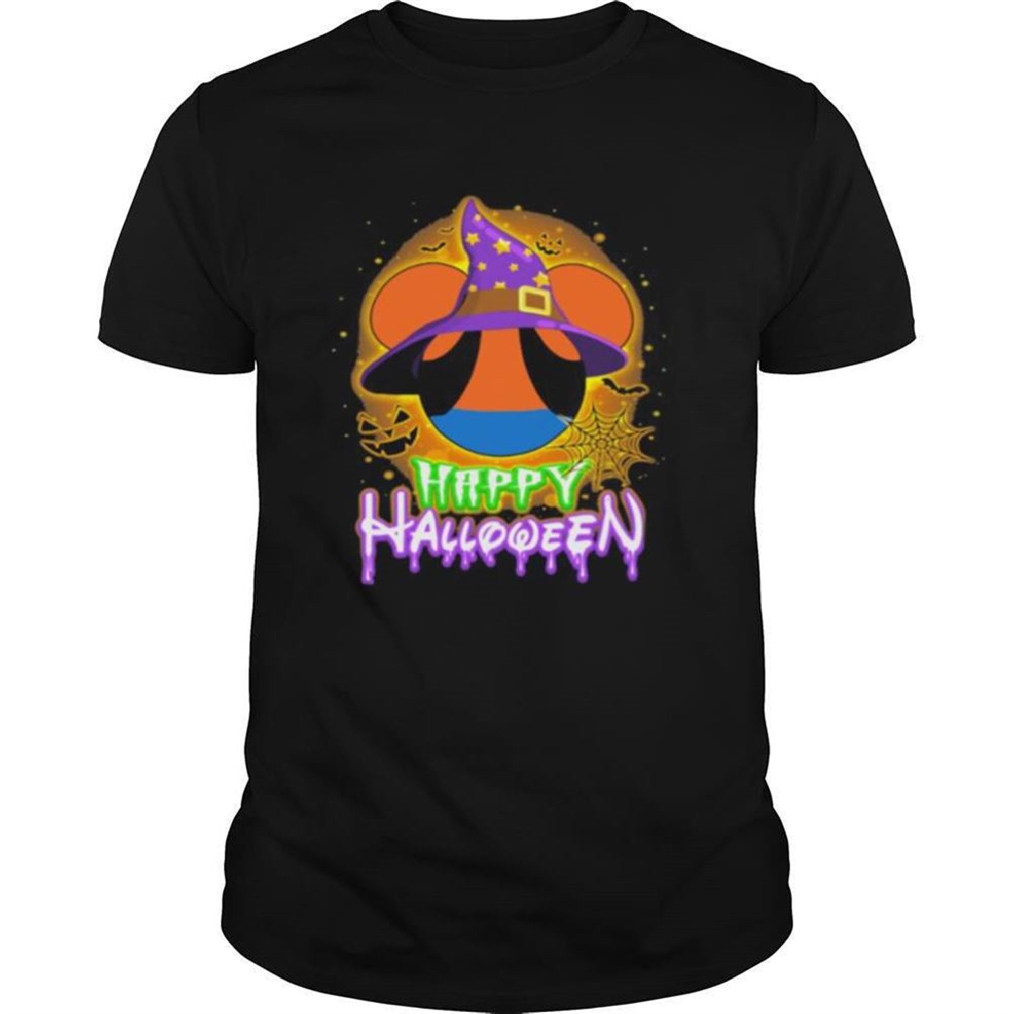 Happy Halloween Mickey Mouse Witch Moon Shirt