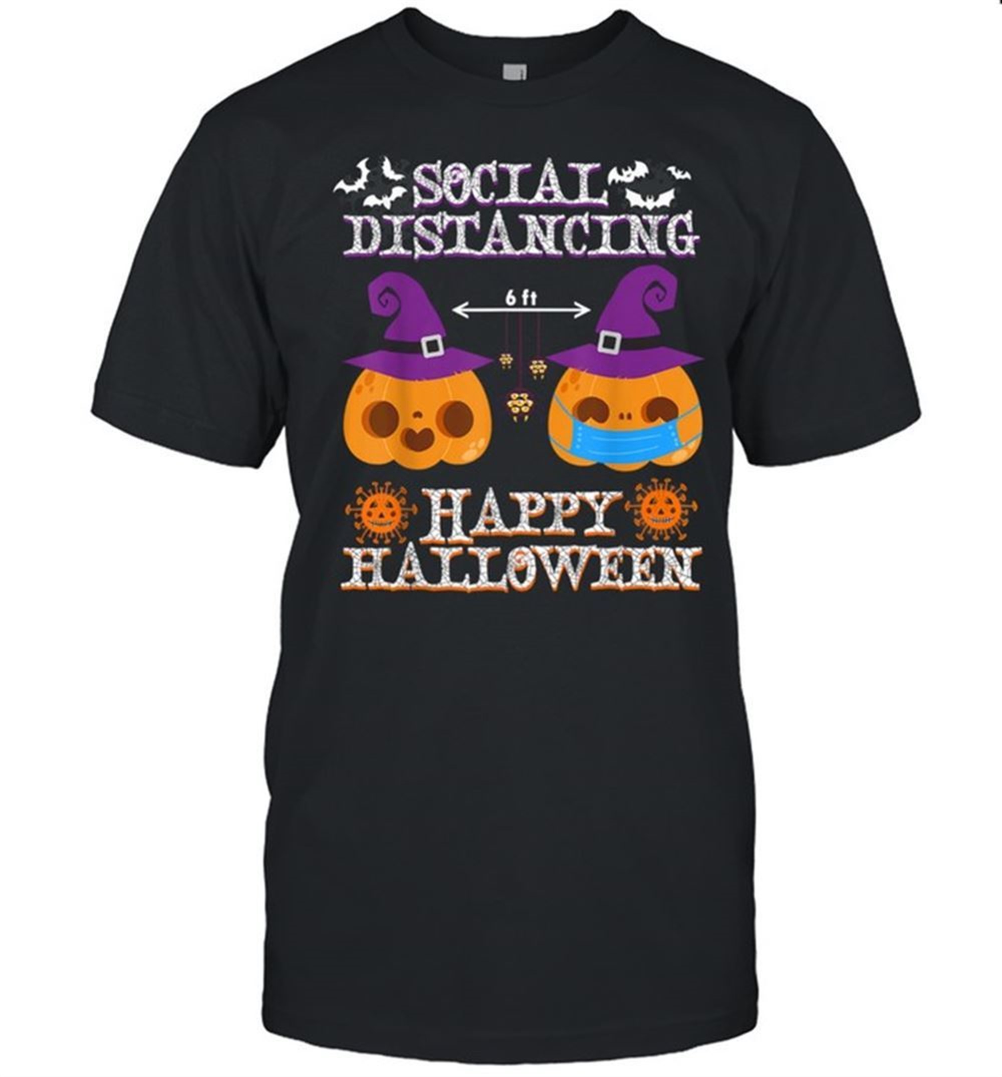Happy Halloween Social Distancing Covid Shirt