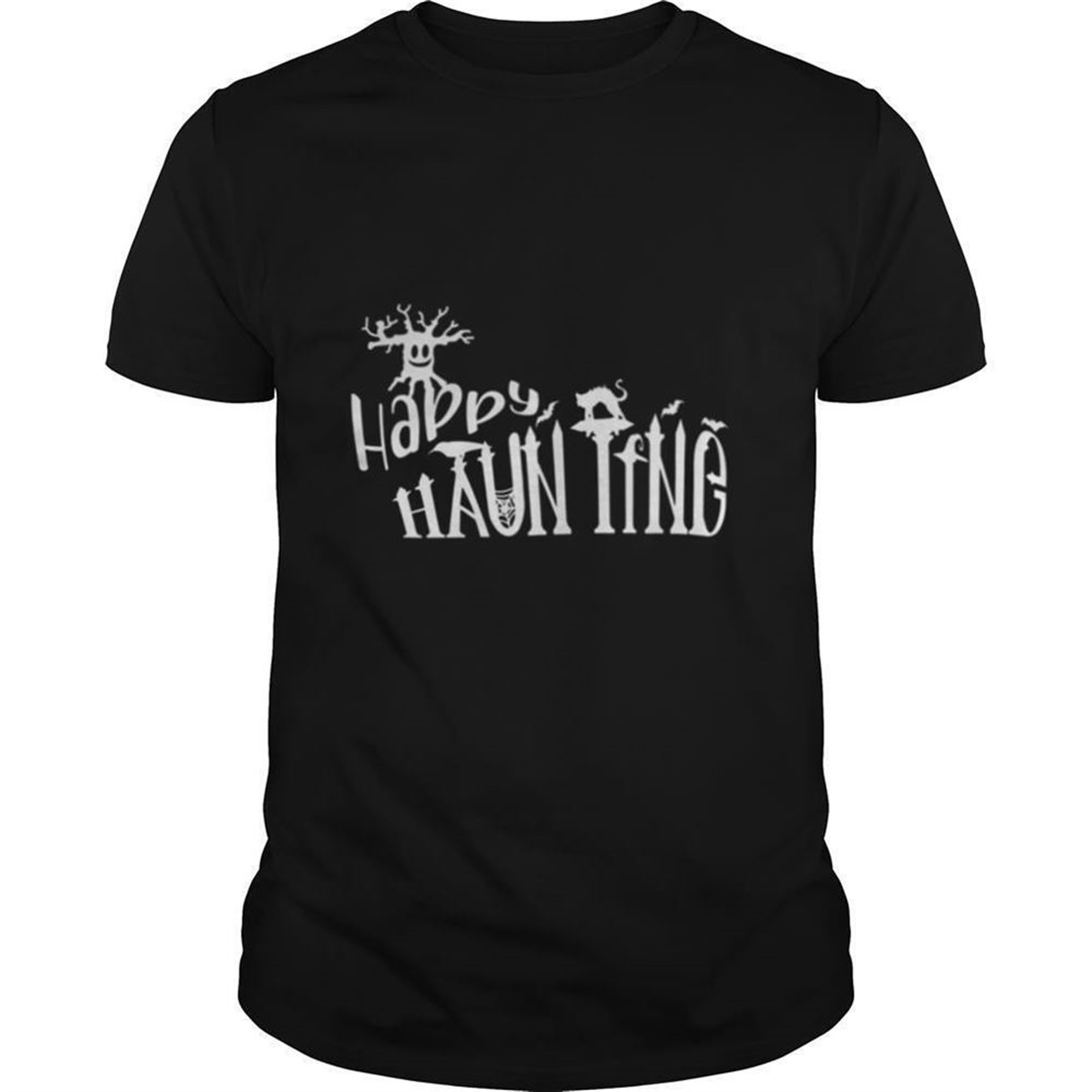 Happy Haunting Funny Halloween Spooky Vibes Shirt