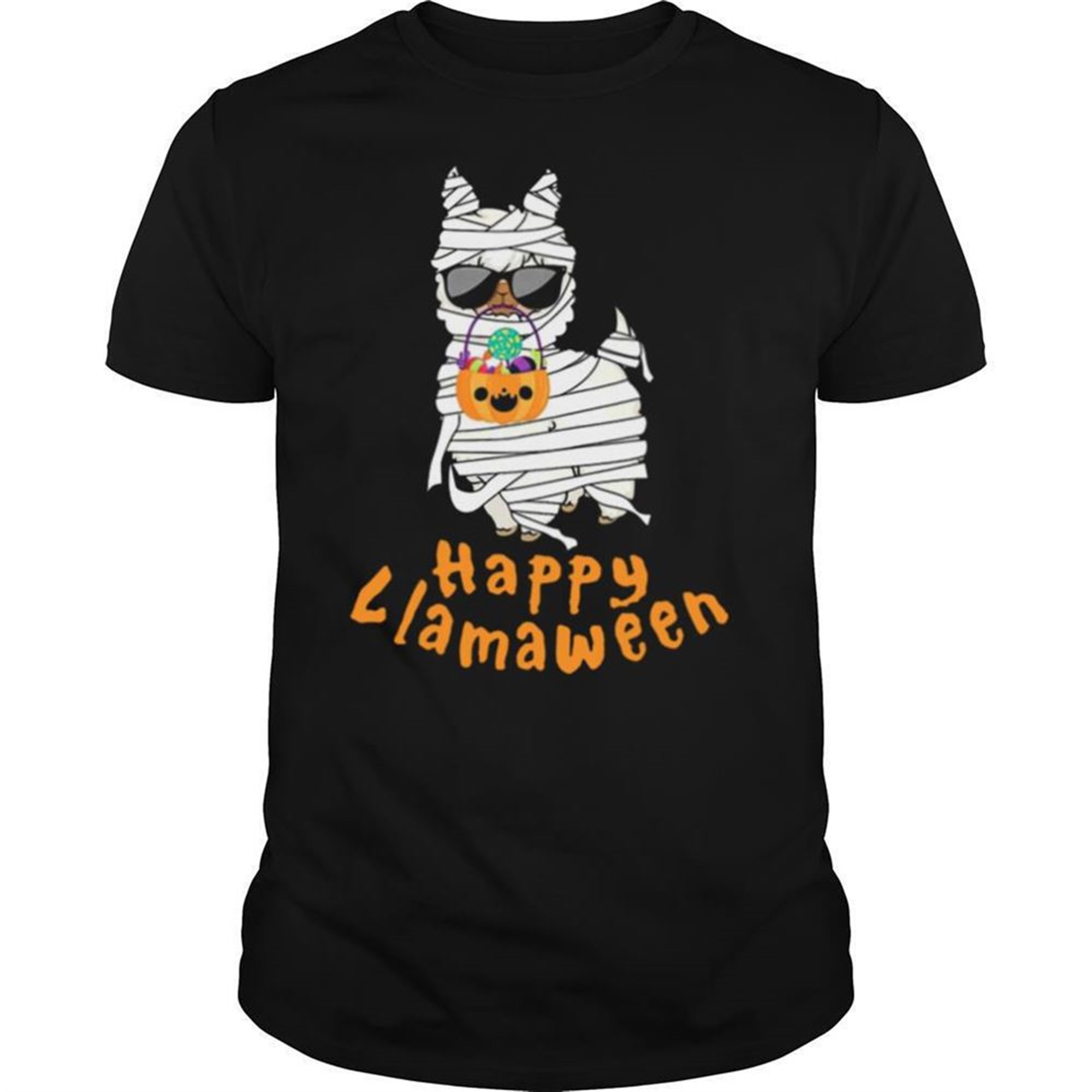Happy Llamaween Funny Llama Halloween Costume Classic Shirt