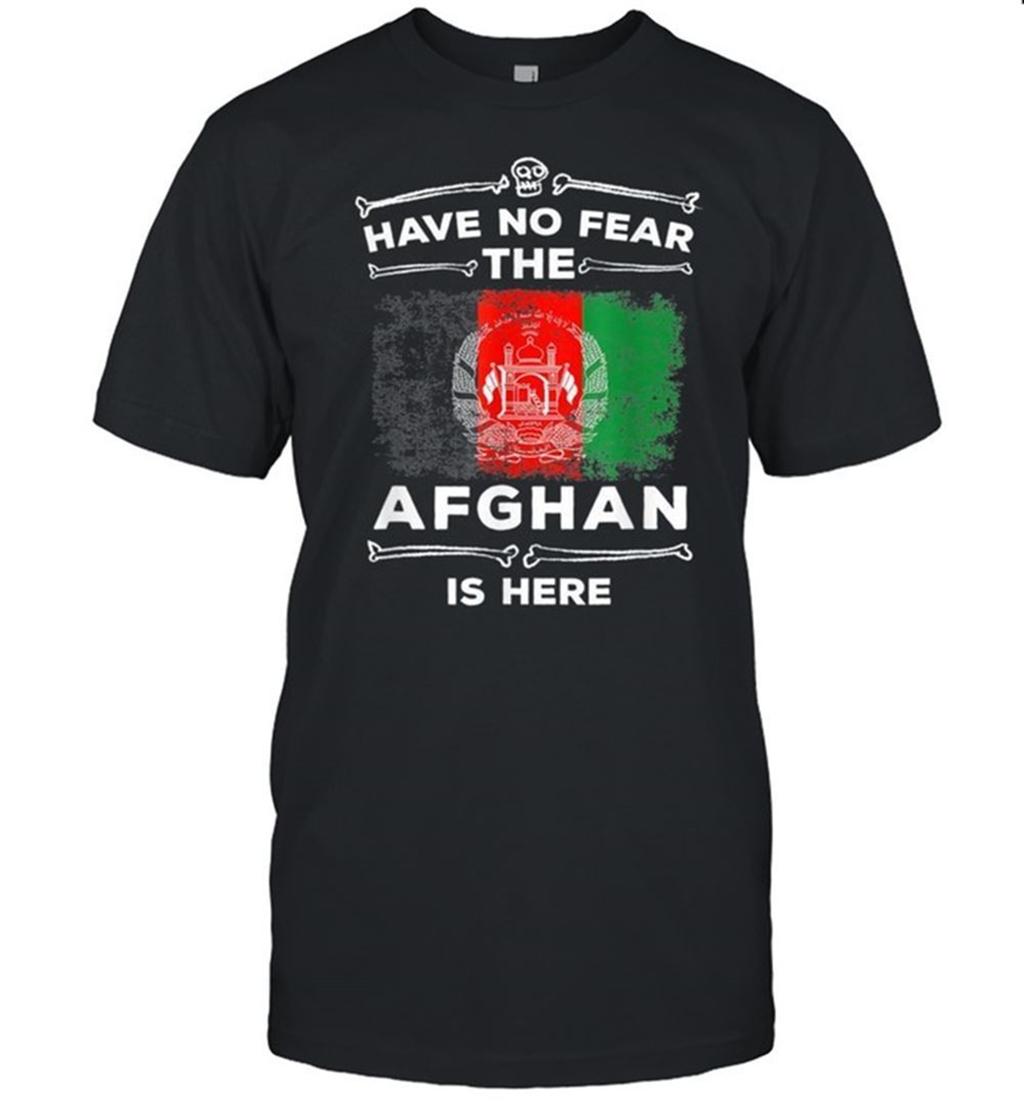 Have No Fear The Afghan Is Here Halloween Afghanistan Flag Shirt