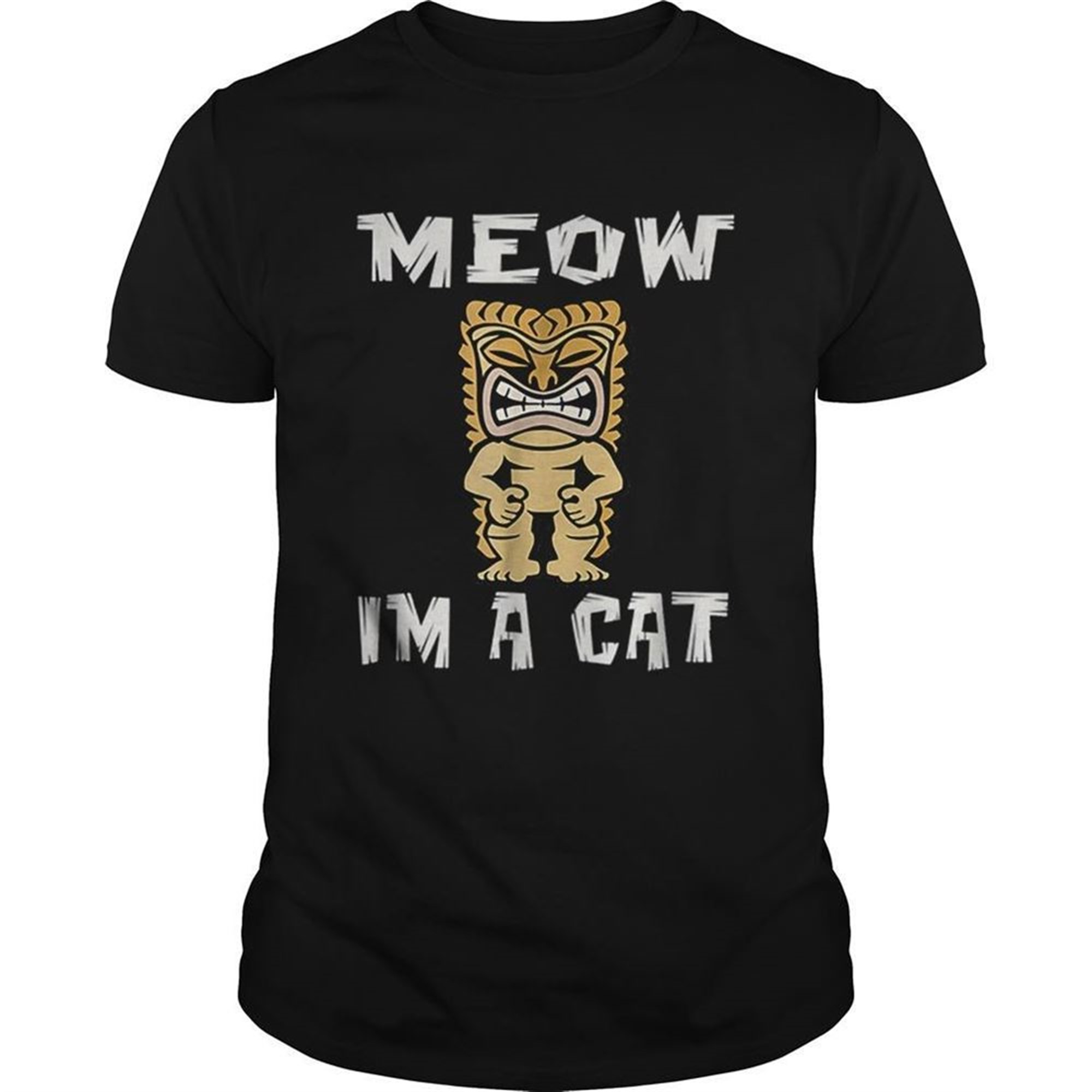 Hawaiian Tiki Luau Party Cat Lover Halloween Shirt