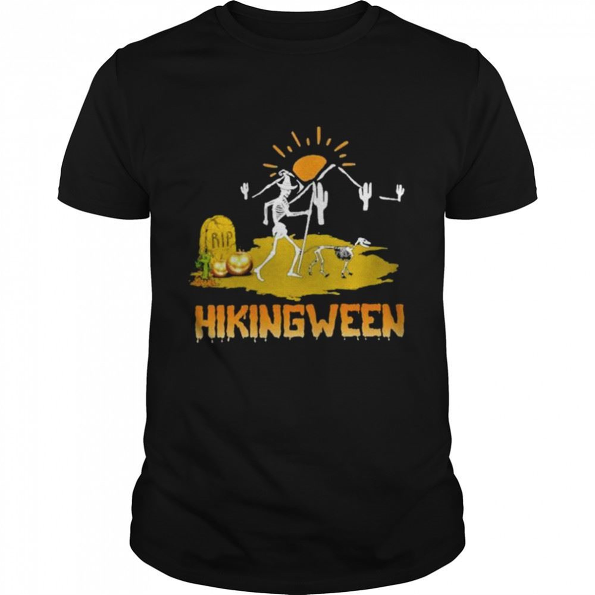 Hikingween Costume Halloween Funny Ladies Shirt