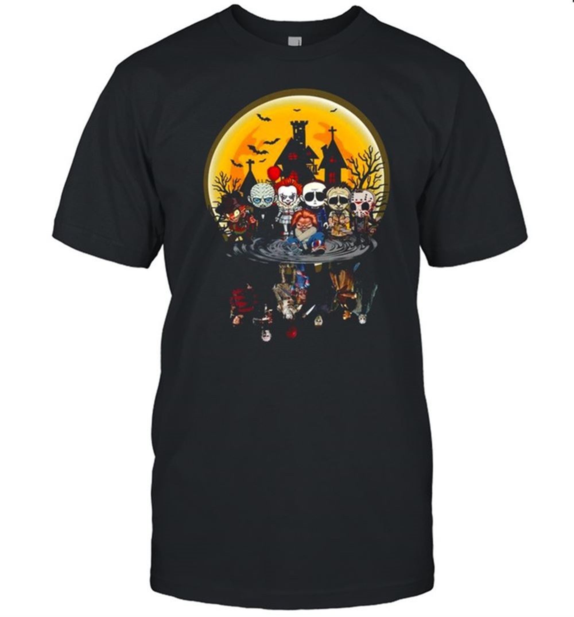 Horror Character Mirror Water Halloween Shirt