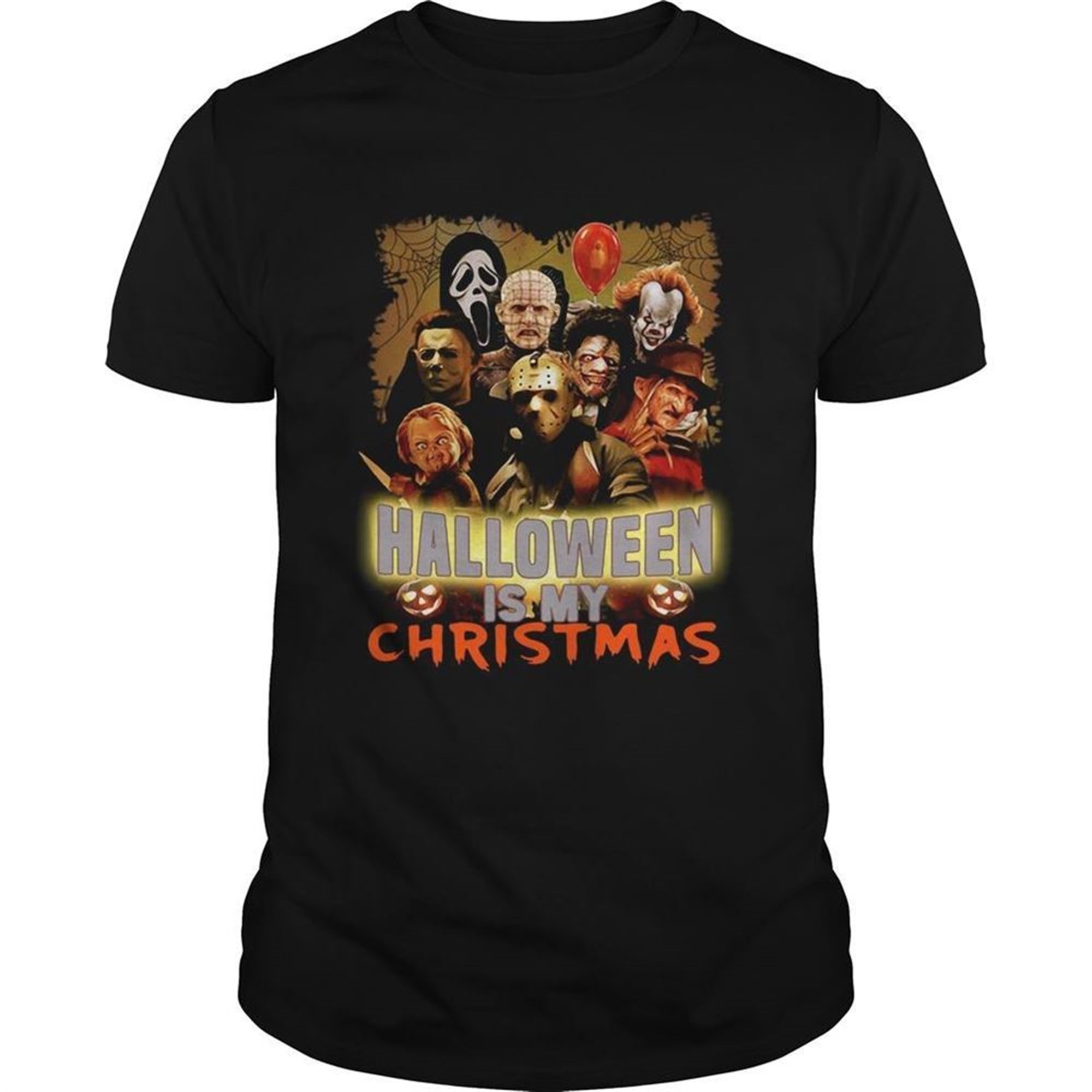Horror Characters Halloween Is My Christmas Shirt