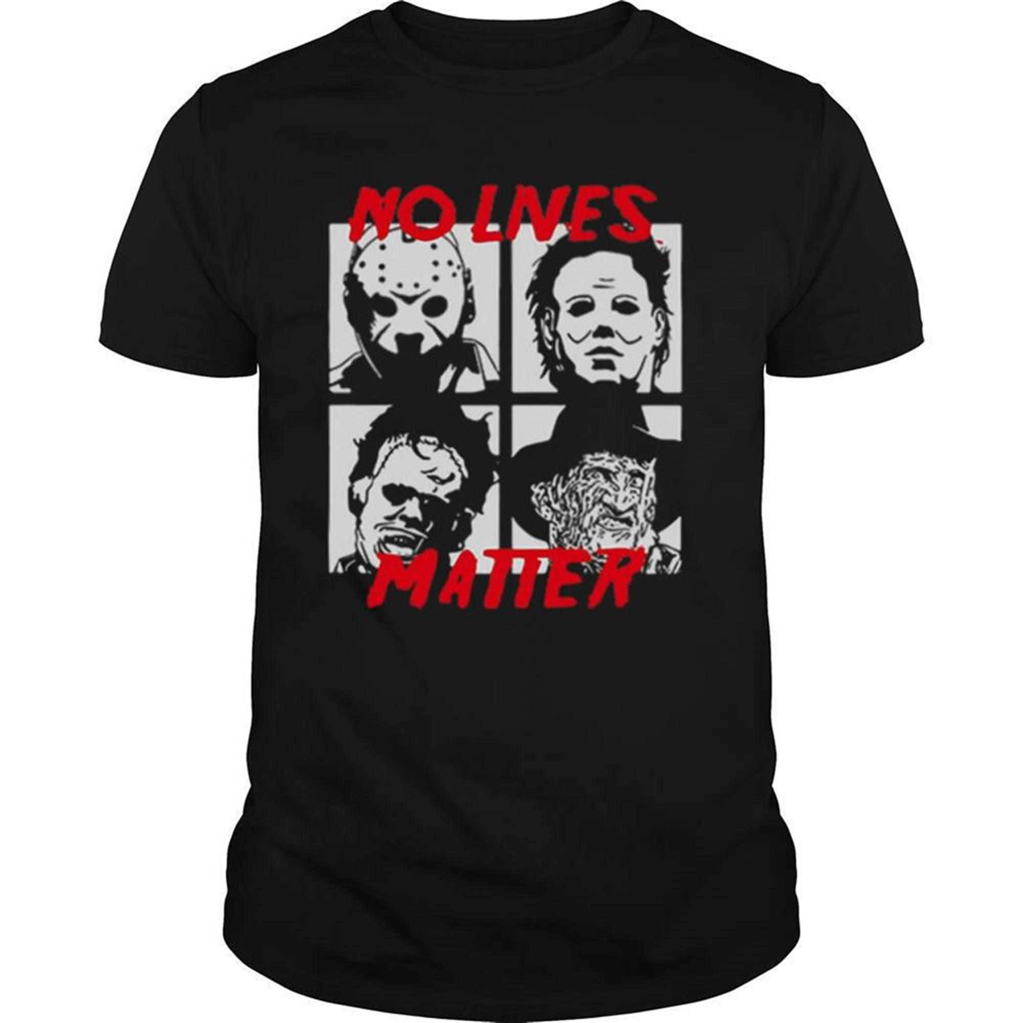 Horror Characters No Lives Matter Halloween Shirt
