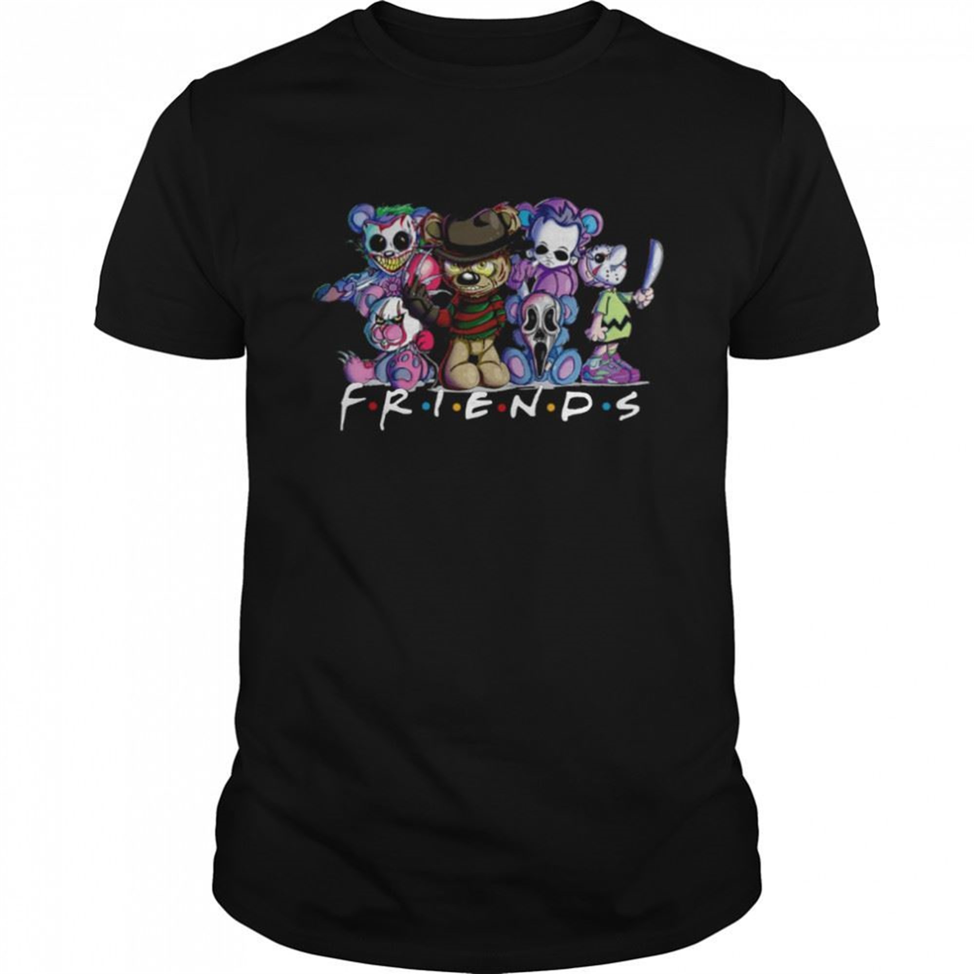 Horror Friends Halloween Pumpkin Witch Skull Monster Boo Scary Monster Shirt