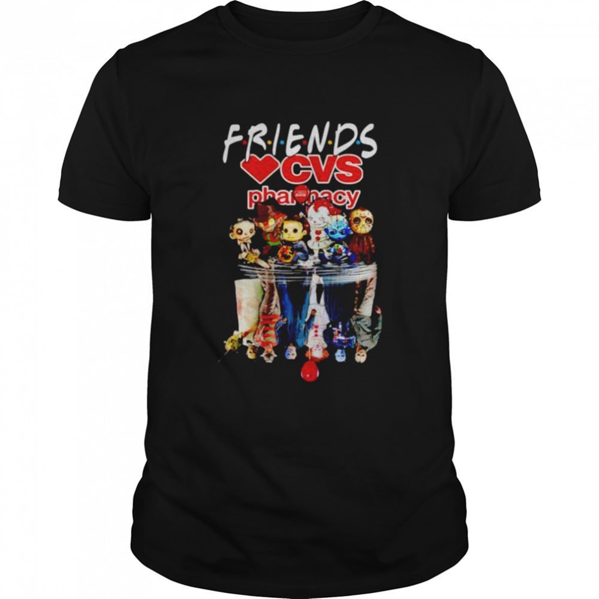 Horror Halloween Chibi Cvs Pharmacy Friends Water Mirror Shirt