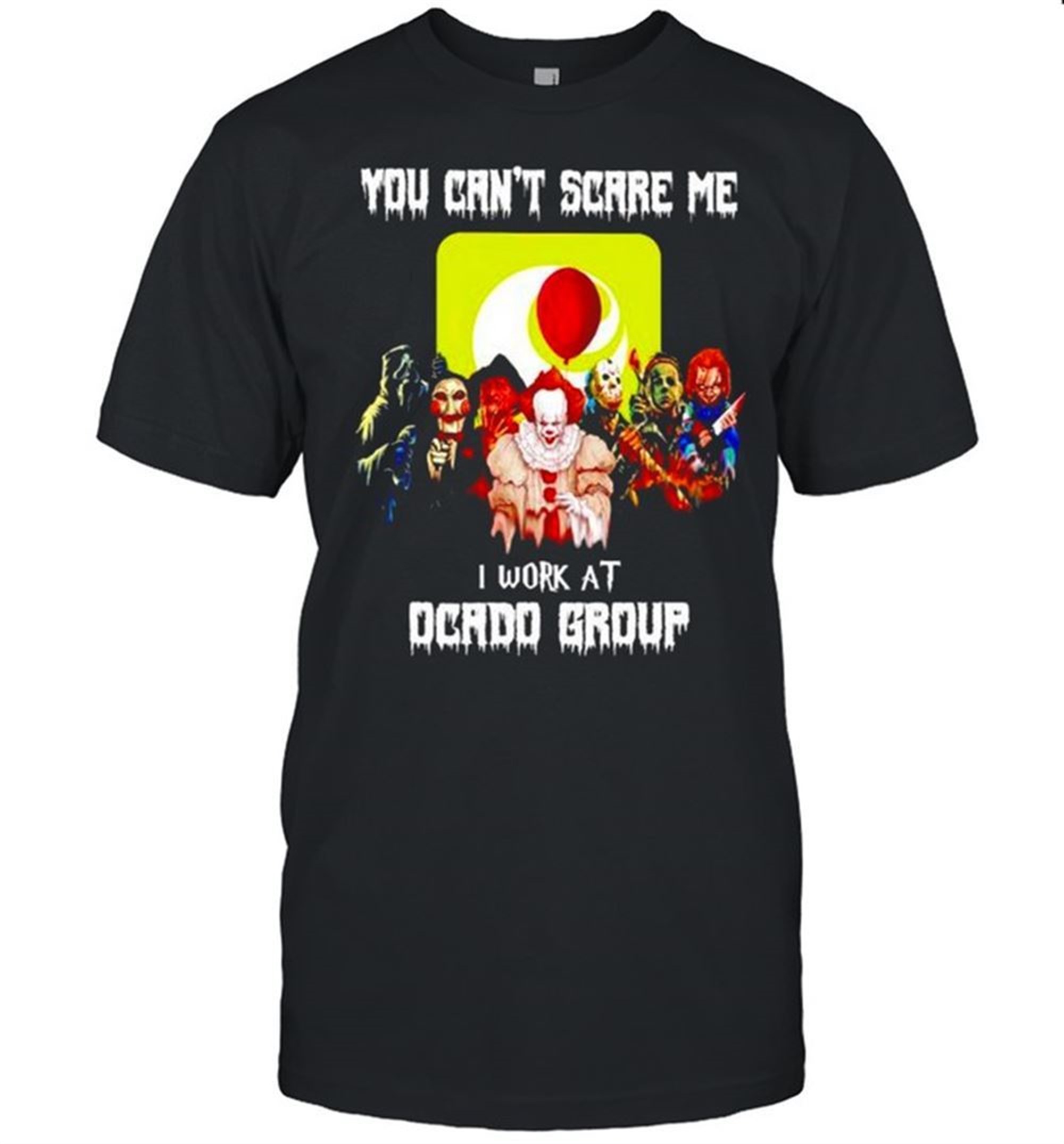 Horror Halloween You Cant Scare Me I Work At Ocado Group Shirt