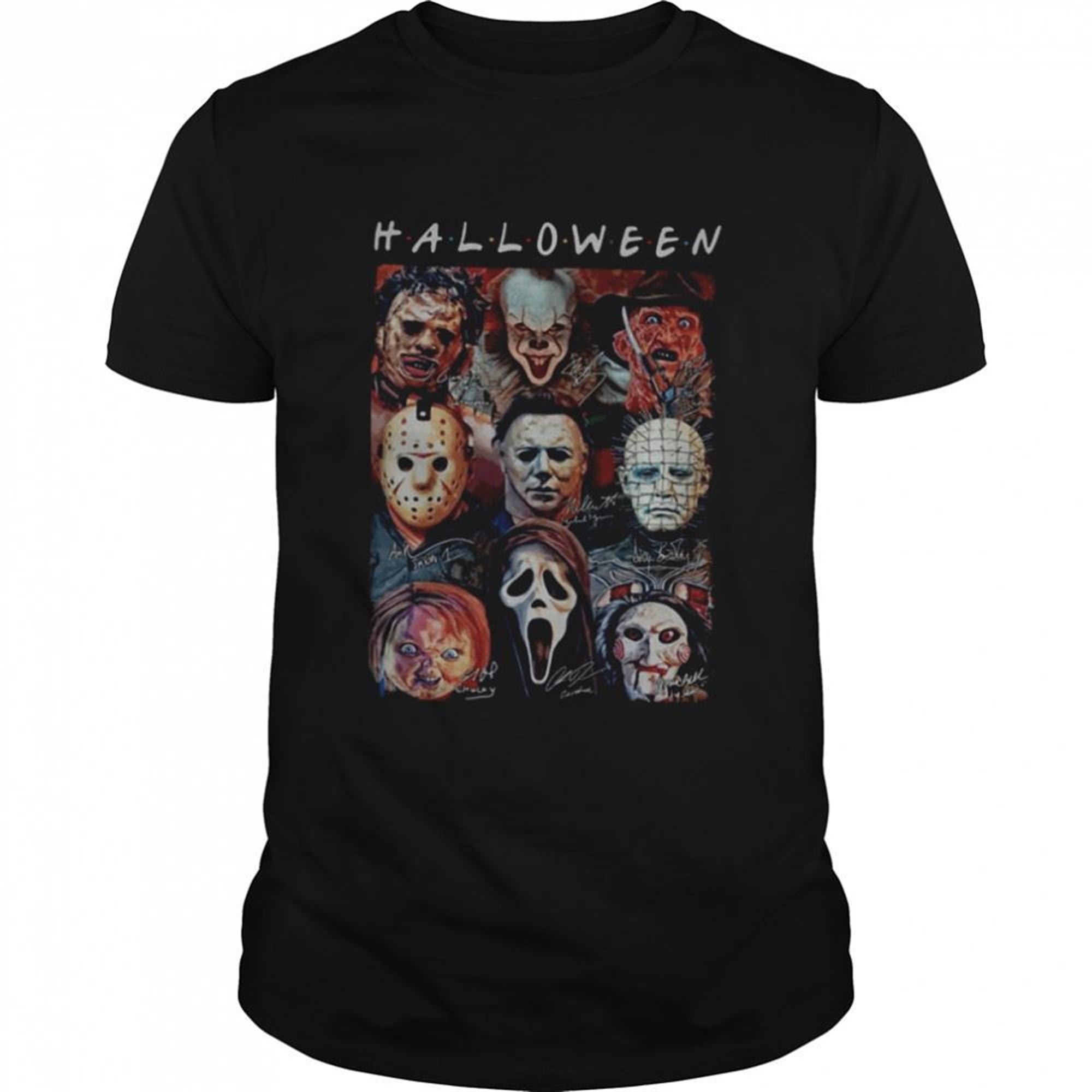 Horror Movie Character Friends Tv Show Halloween Shirt