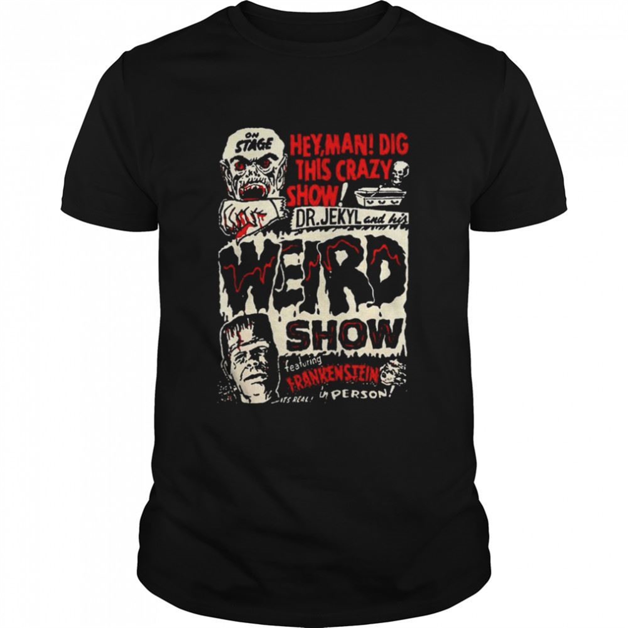 Horror Movie Monster Vintage Halloween Frankenstein T-shirt