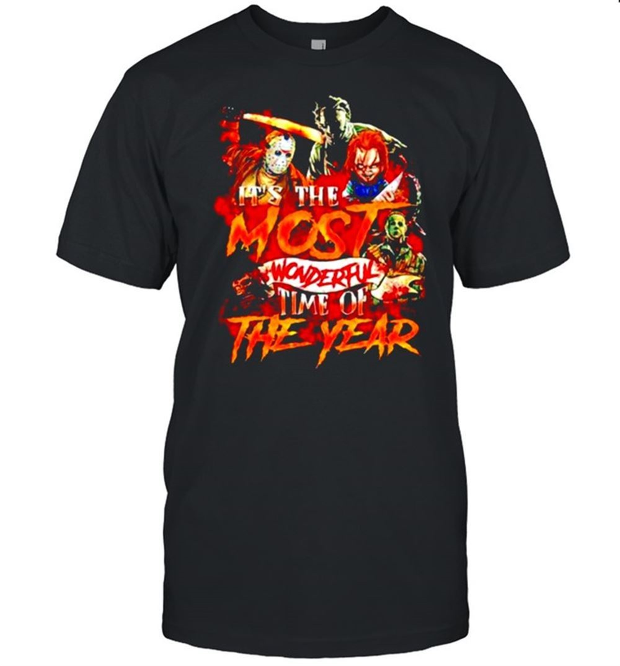 Horror Movies Character Its The Most Wonderful Time Of The Year Halloween T-shirt
