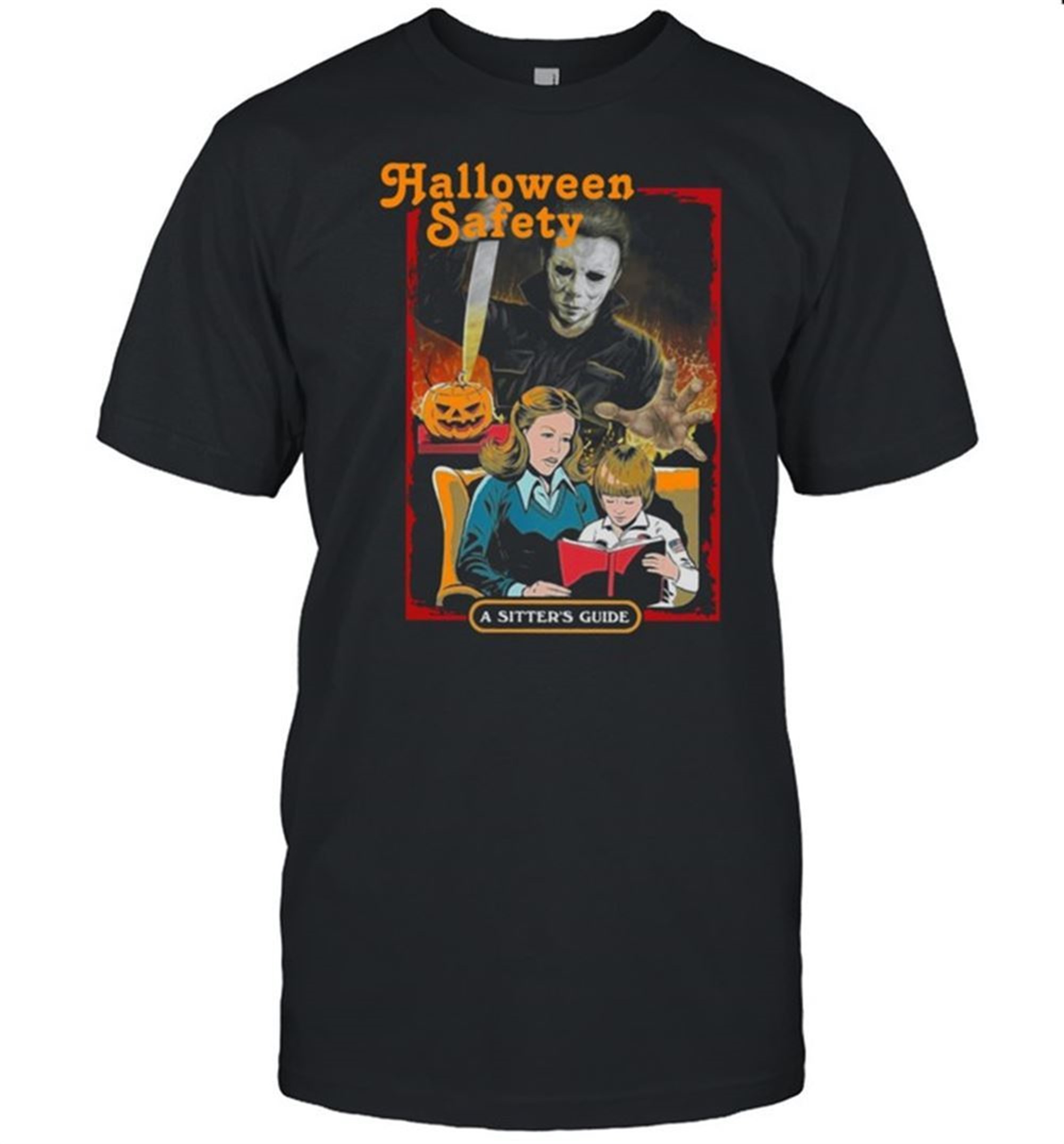 Horror Movies Characters Halloween Safety A Sitters Guide Shirt