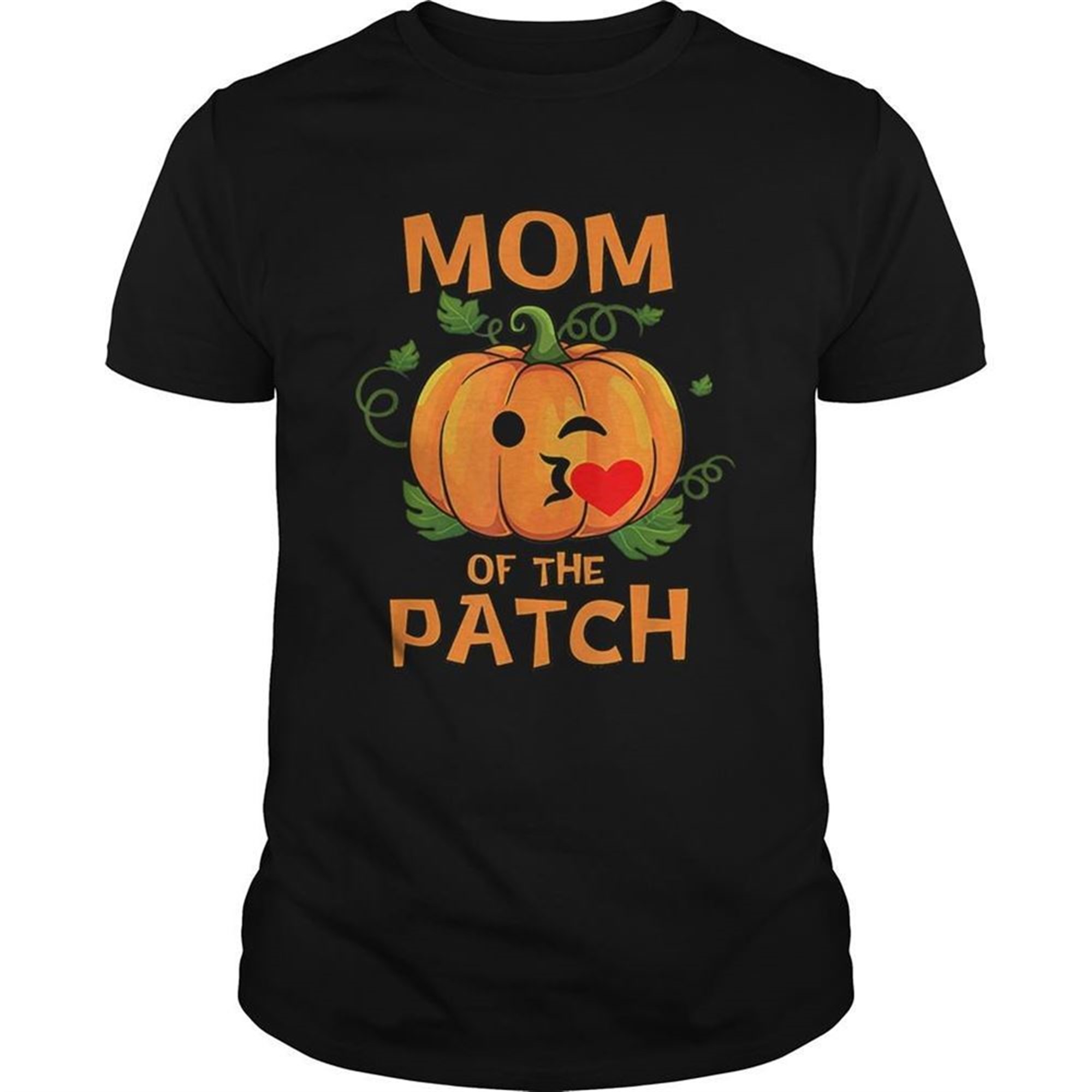 Hot Pumpkin Mom Of The Patch Family Halloween Tee Shirt