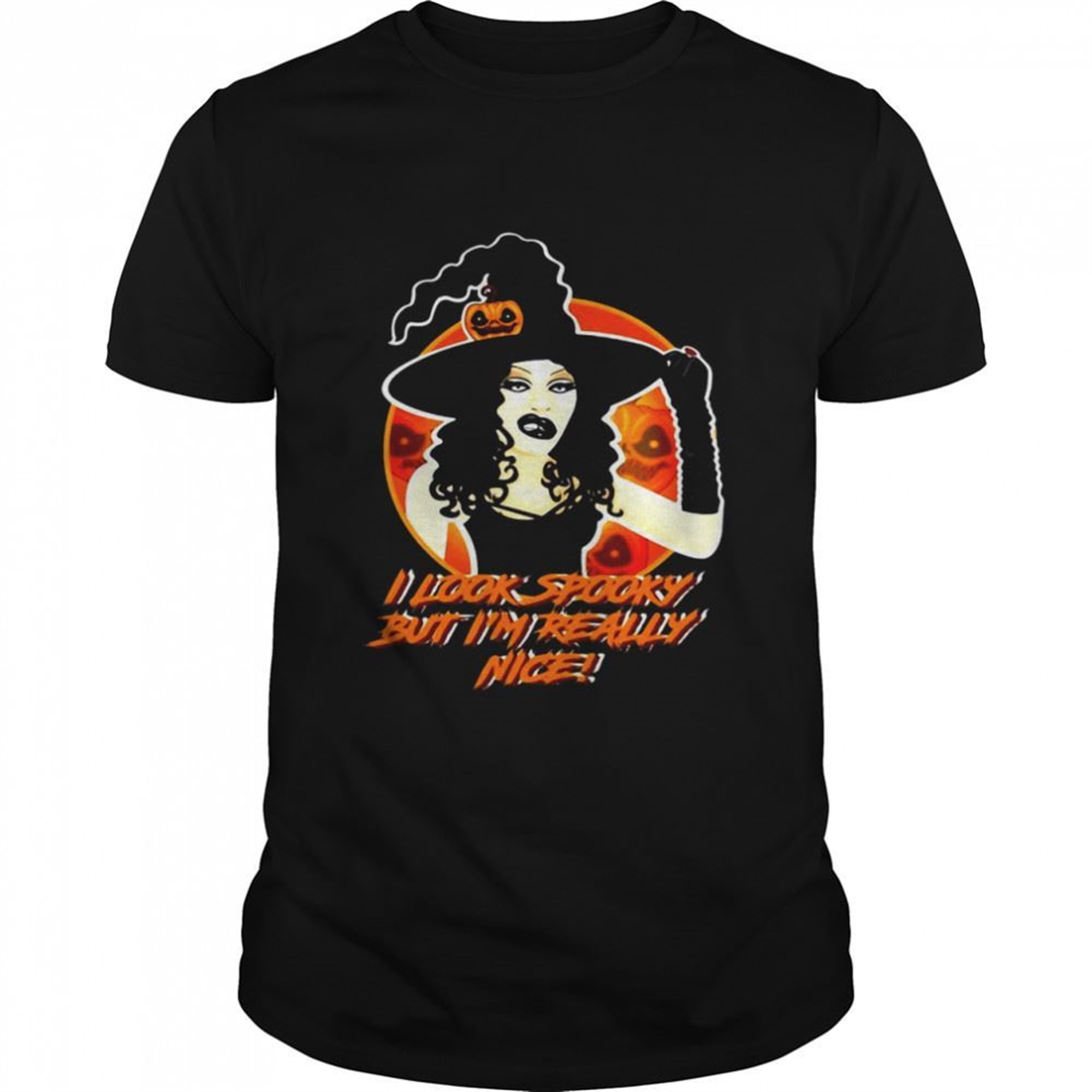 I Look Spooky But Im Really Nice Witch Halloween T-shirt