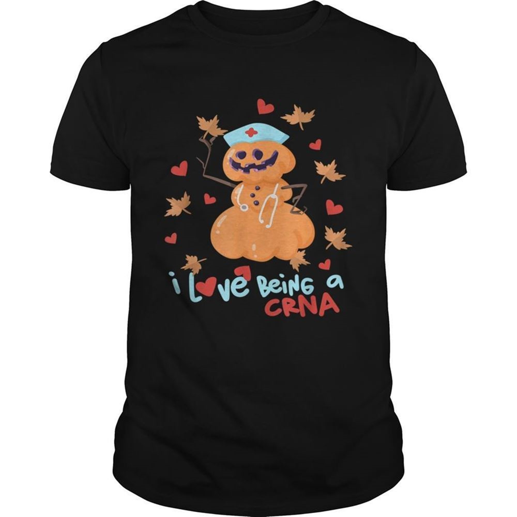 I Love Being A Crna Fall Anesthesia Halloween Shirt