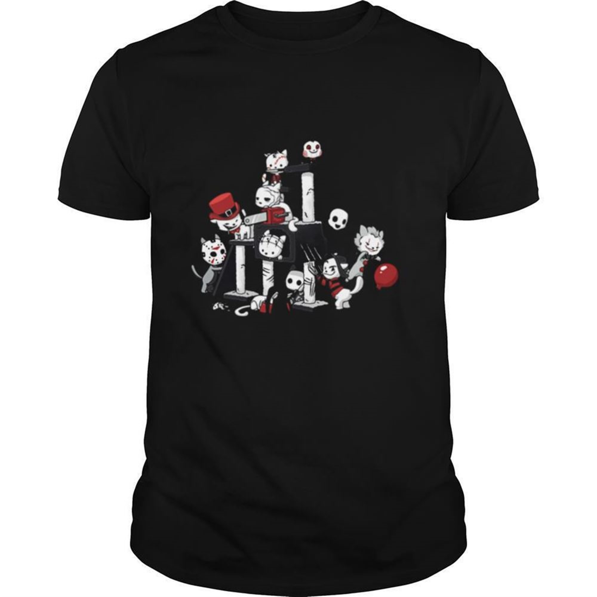 I Love Cats Horror Kitties Halloween Shirt