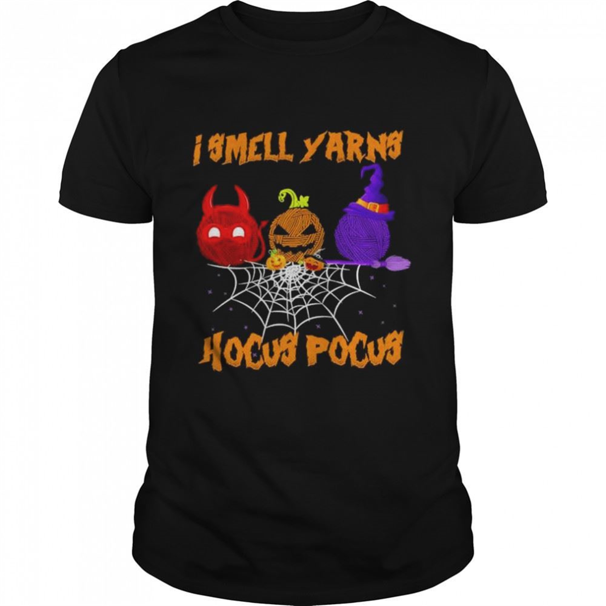 I Smell Yarns Hocus Pocus Crochet Halloween Shirt