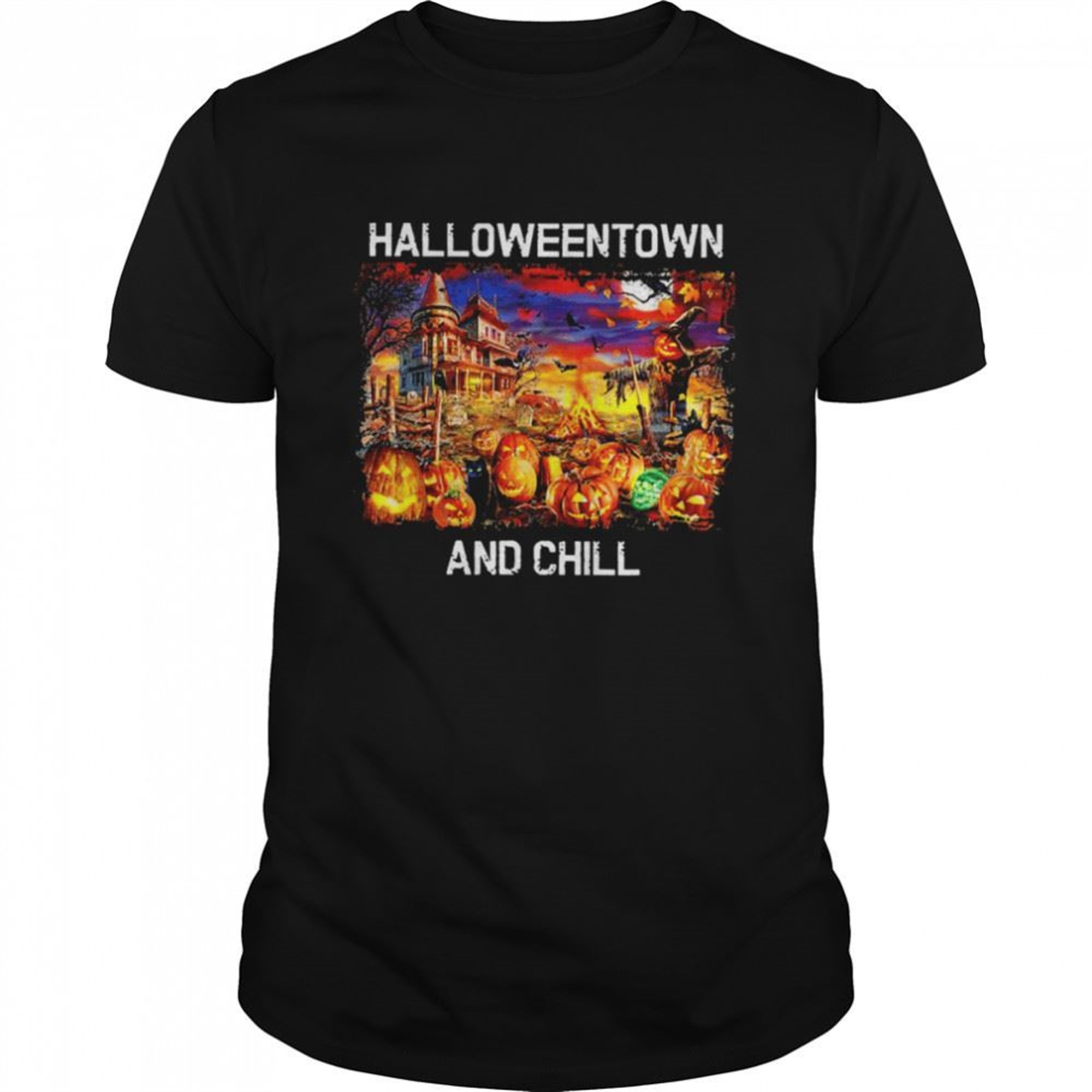 Iconic Art Halloweentown And Chill Shirt