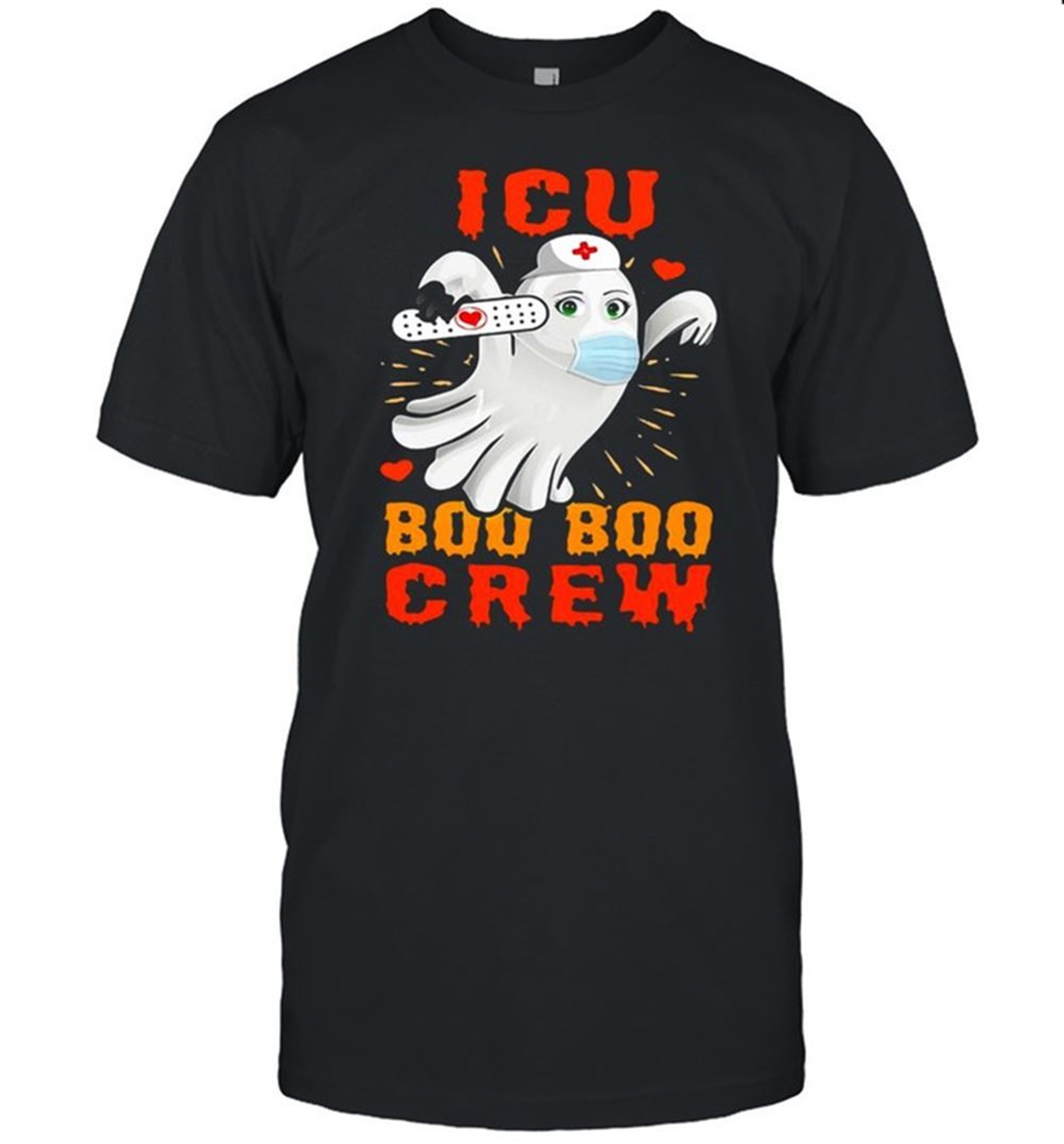 Icu Boo Boo Crew Ghost Halloween Cute T-shirt