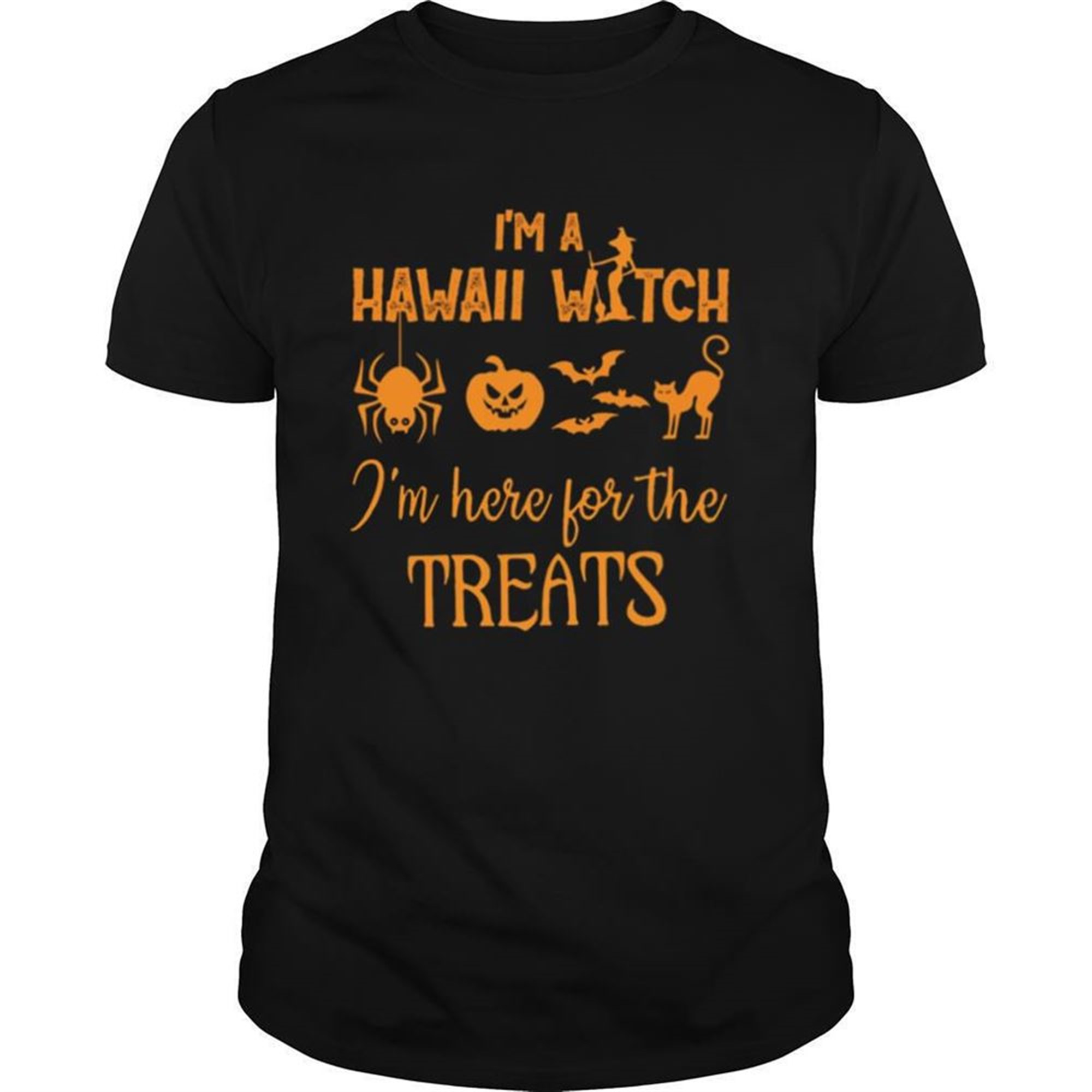 Im A Hawaii Witch Im Here For The Treats Halloween Shirt