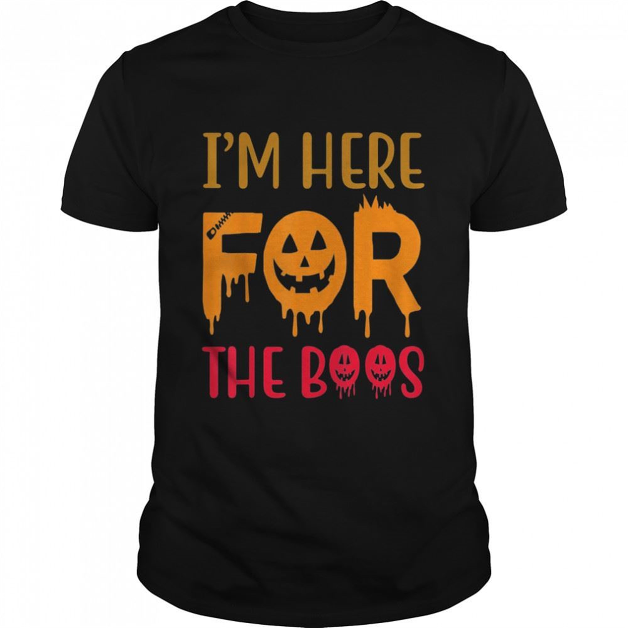 Im Here For The Boos Pumpkin Cute Halloween Costume Shirt