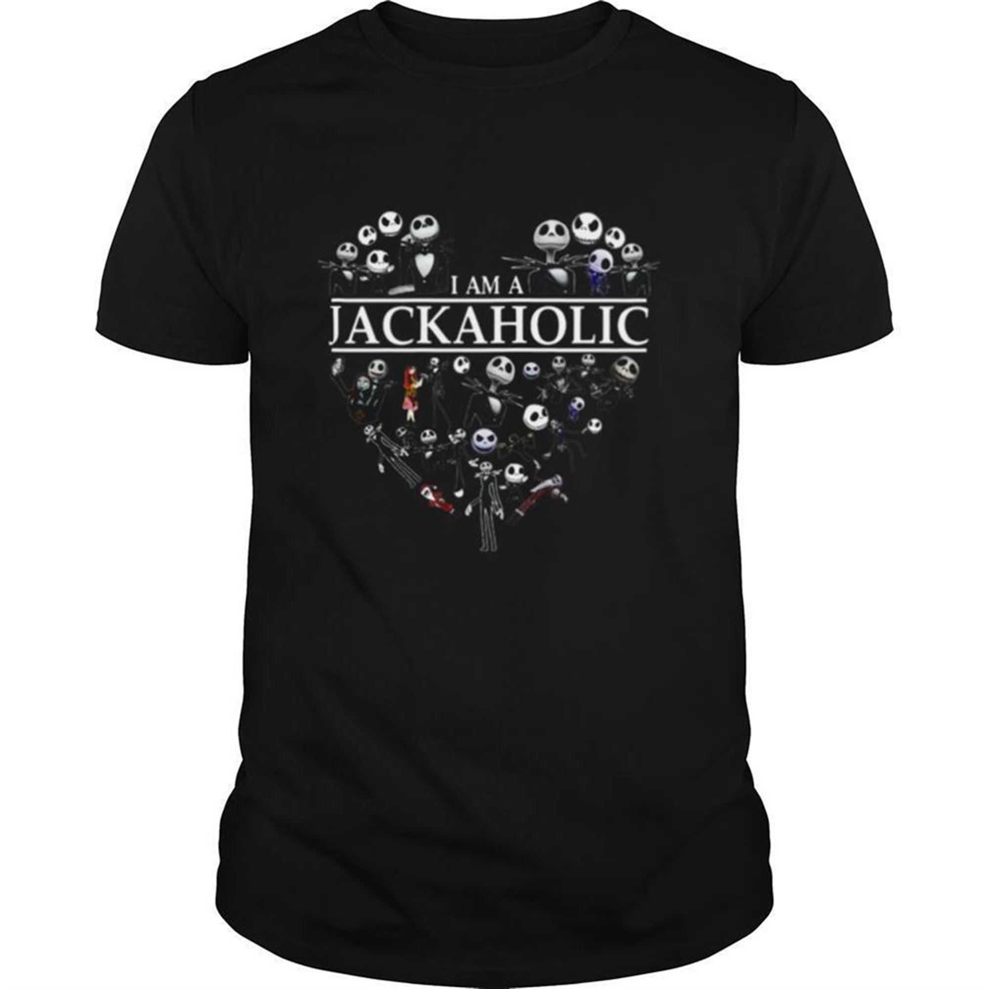 Im Jackaholic Skeleton Skull Heart Halloween Shirt