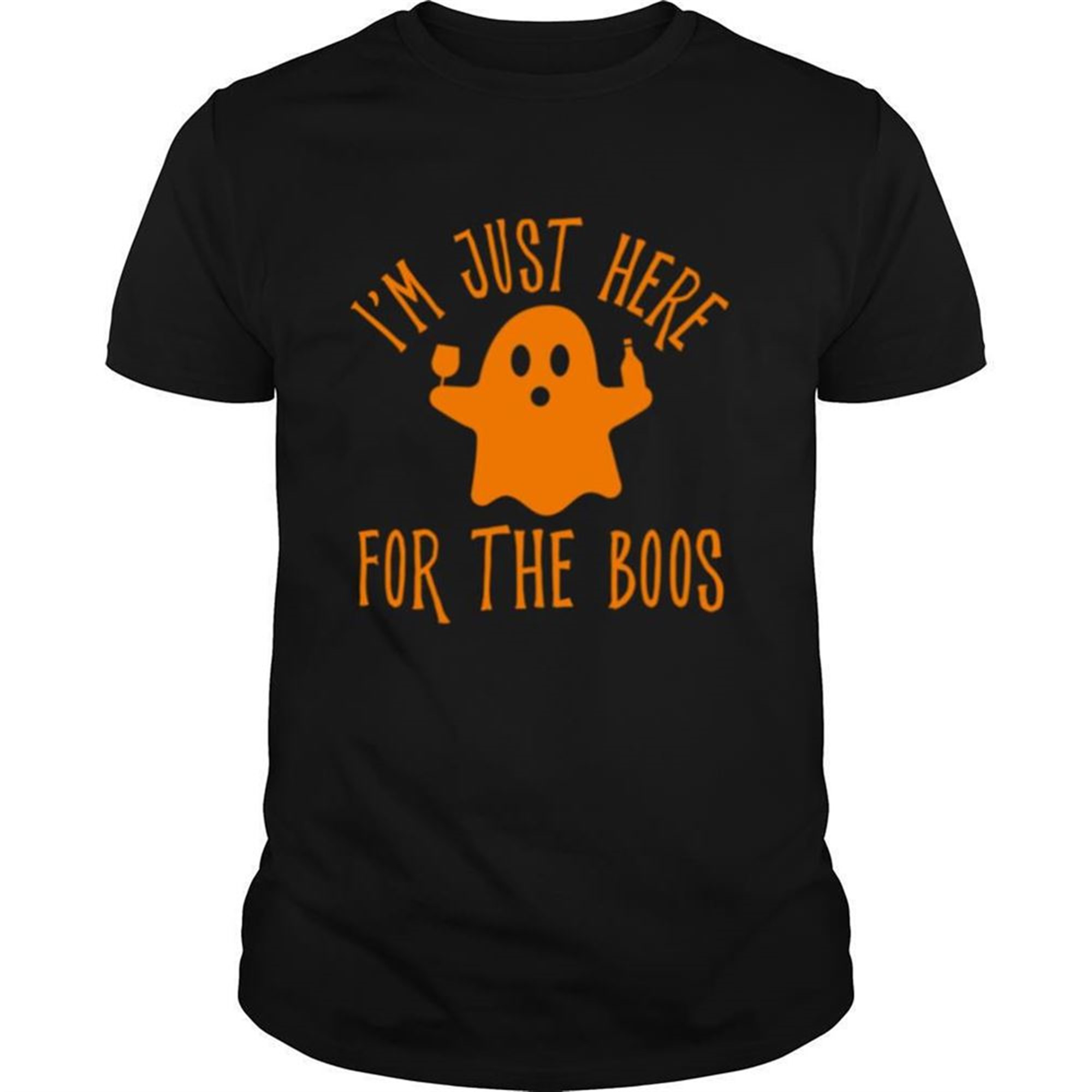 Im Just Here For The Boos Drinking Squad Halloween Shirt