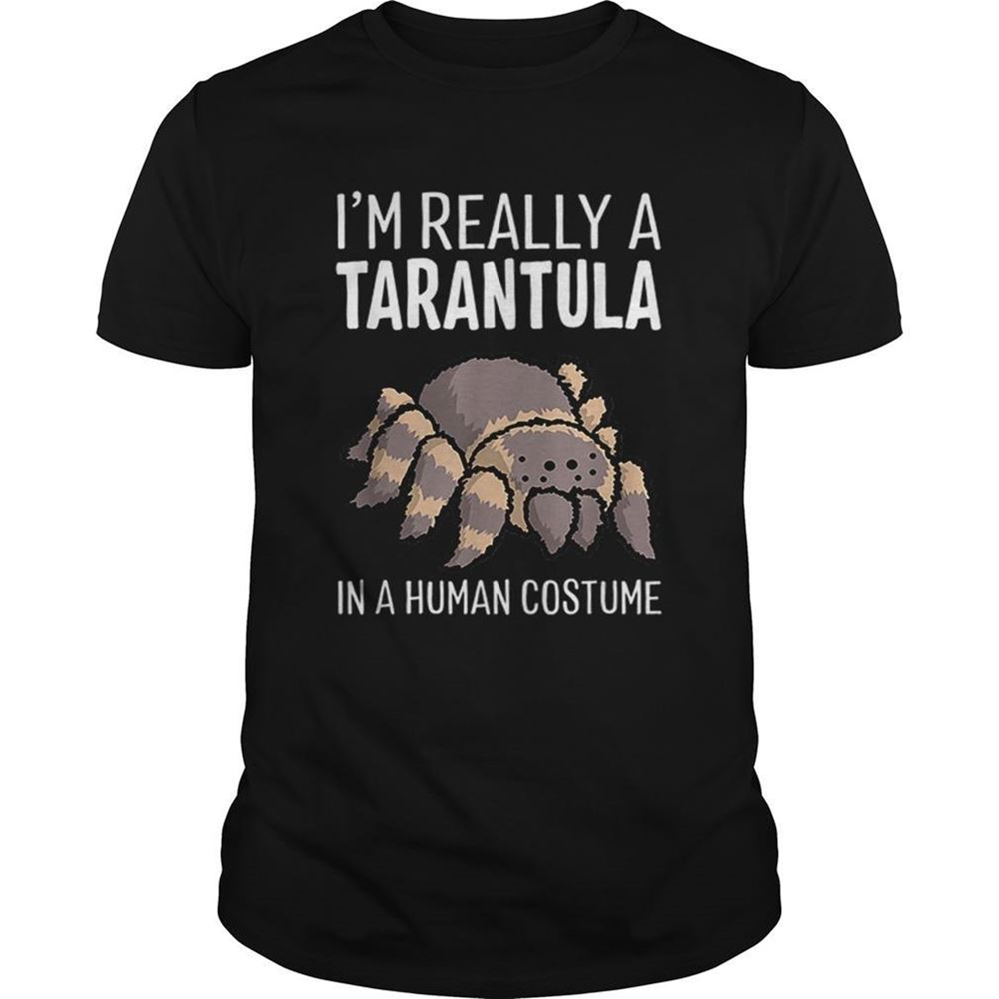 Im Really A Tarantula In A Human Costume Halloween Spider Shirt
