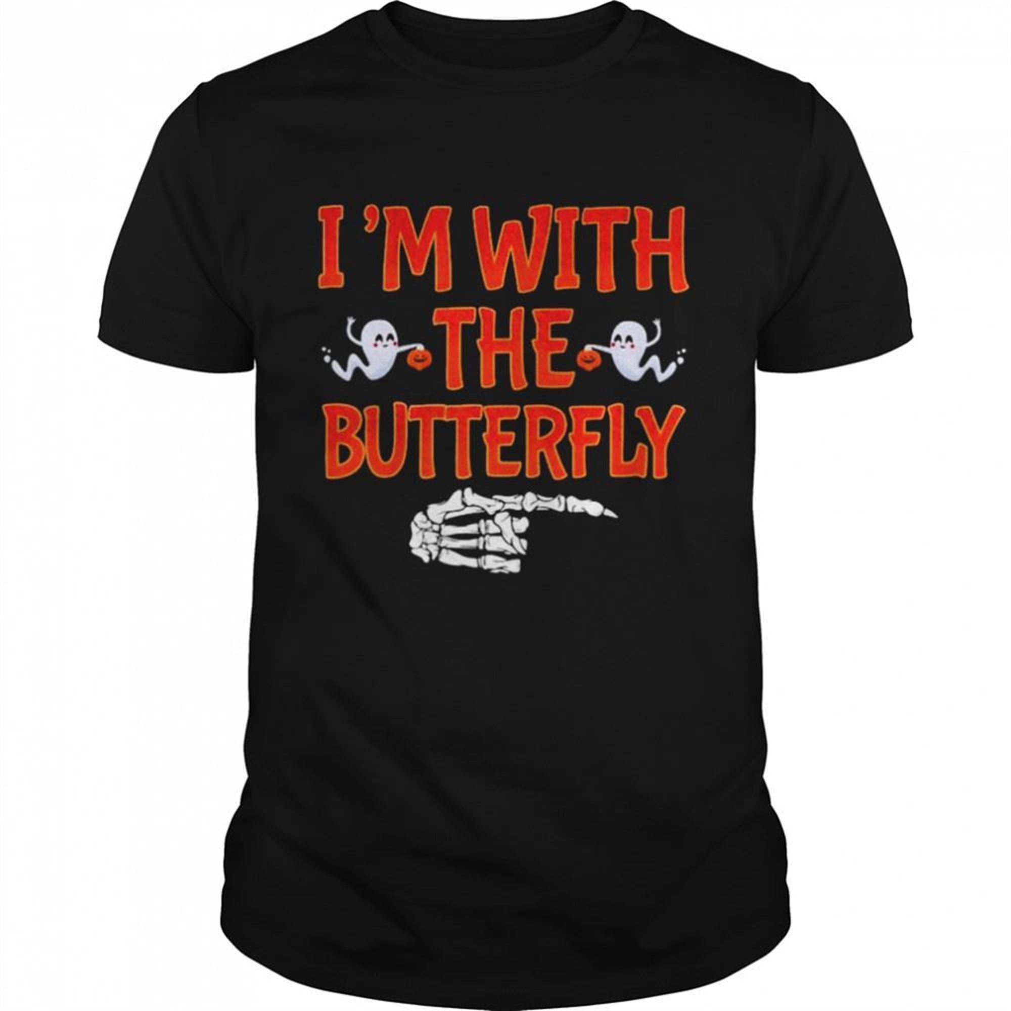 Im With Butterfly Halloween Shirt