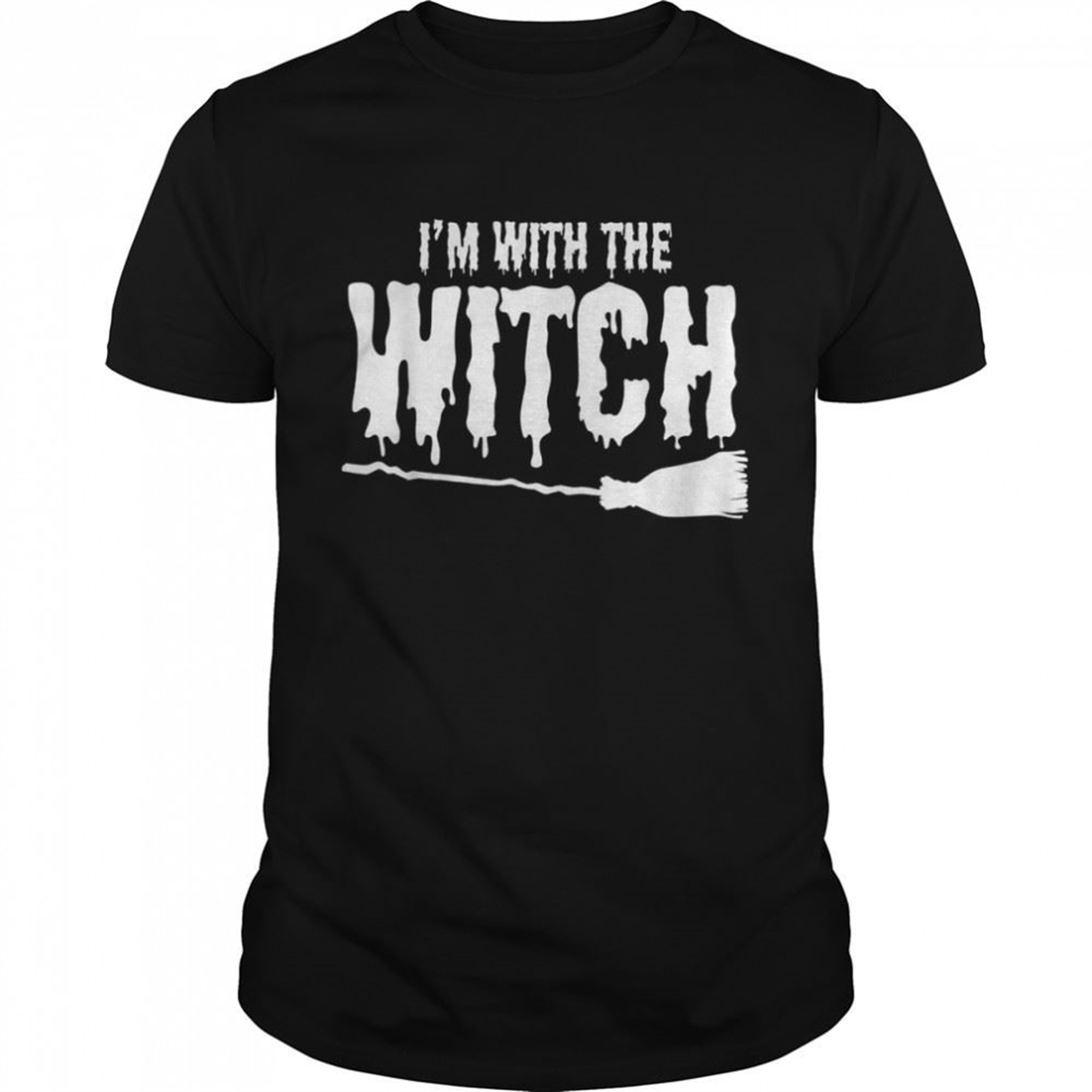 Im With The Witch Couple Halloween Costume Scary Shirt