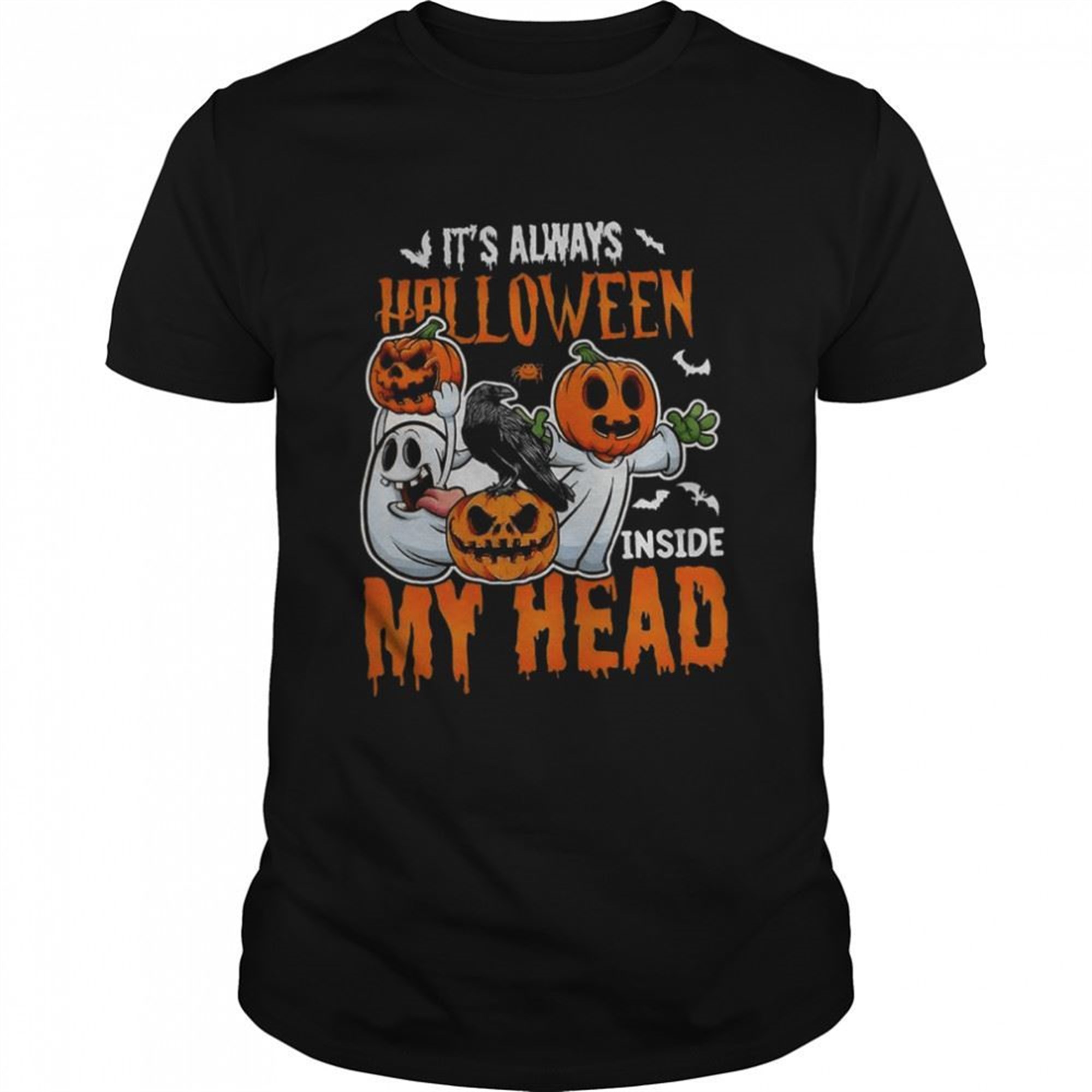 Its Always Halloween Inside My Head Halloween Pumpkin T Shirt