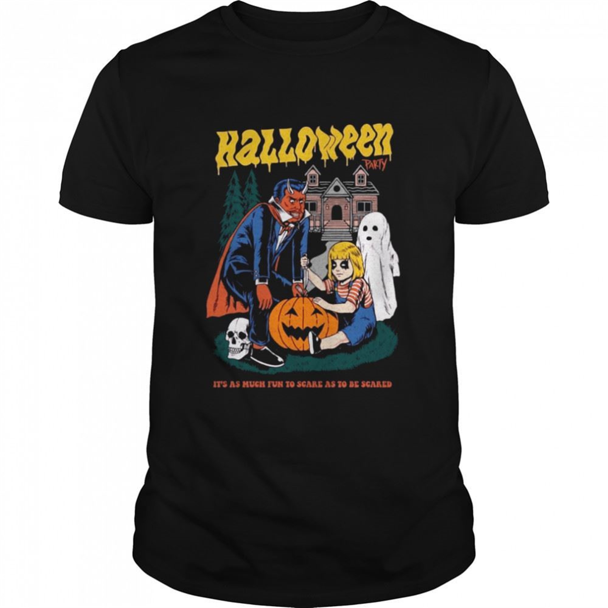 Its As Much Fun To Scare As To Be Scared Halloween Party Shirt