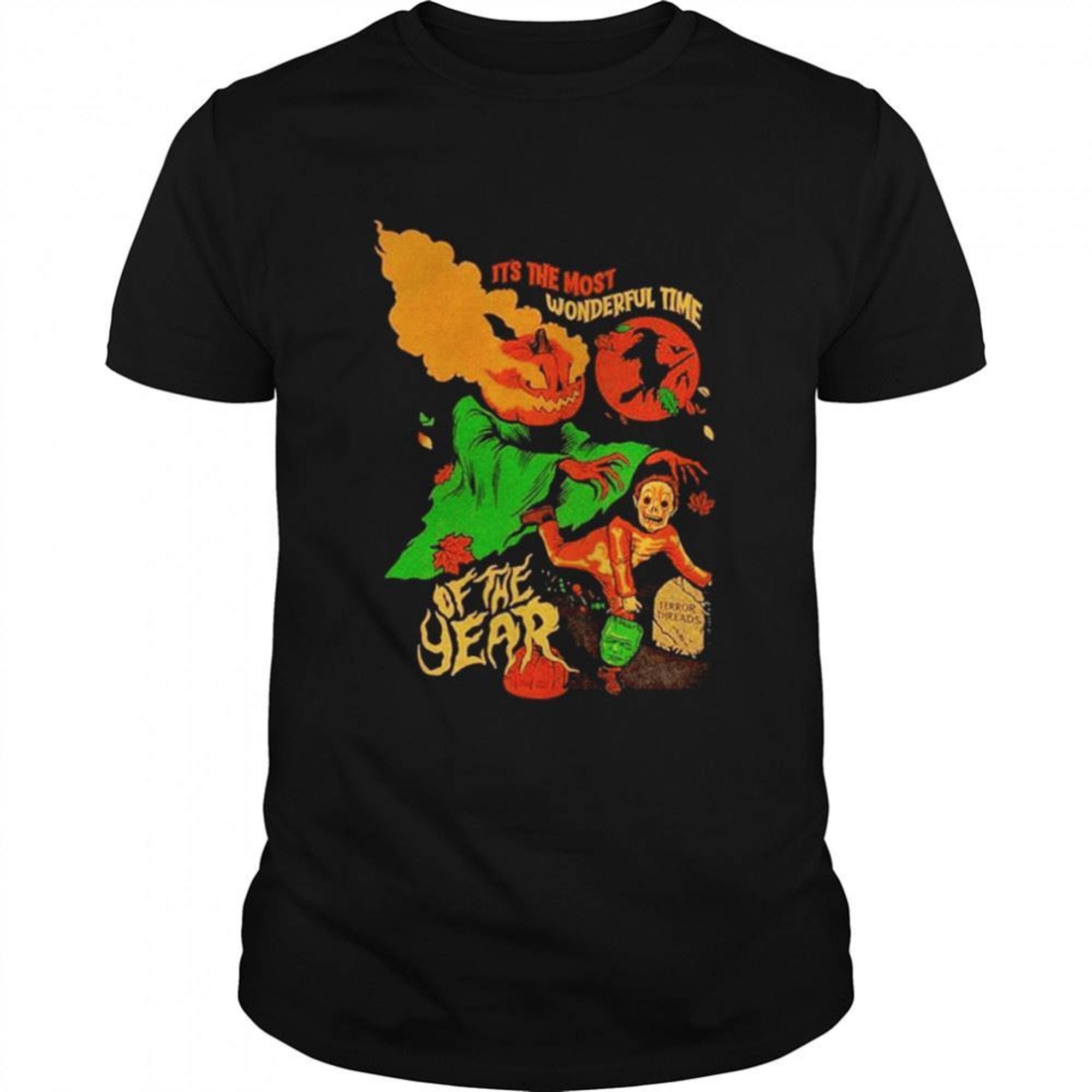 Its The Most Wonderful Time Of The Year Witch Pumpkin Halloween Shirt