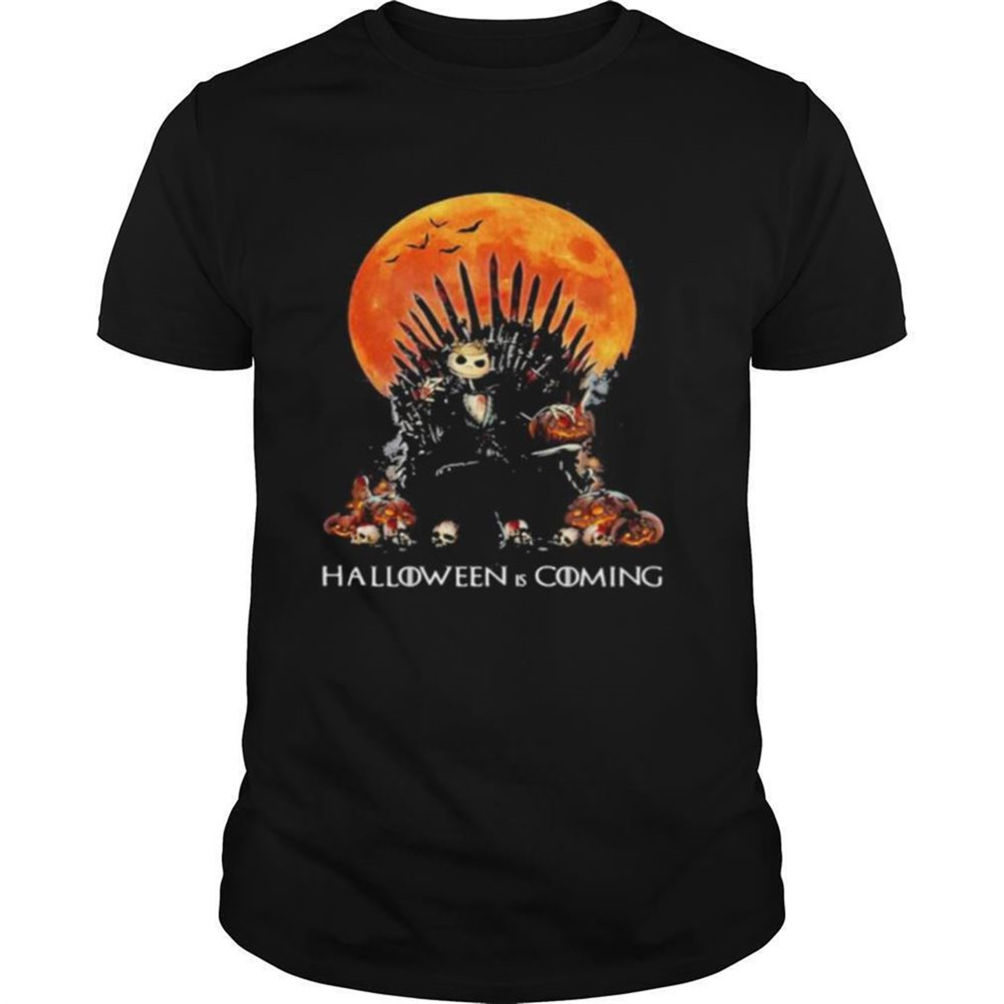 Jack Skellington Halloween Is Coming Moon Shirt