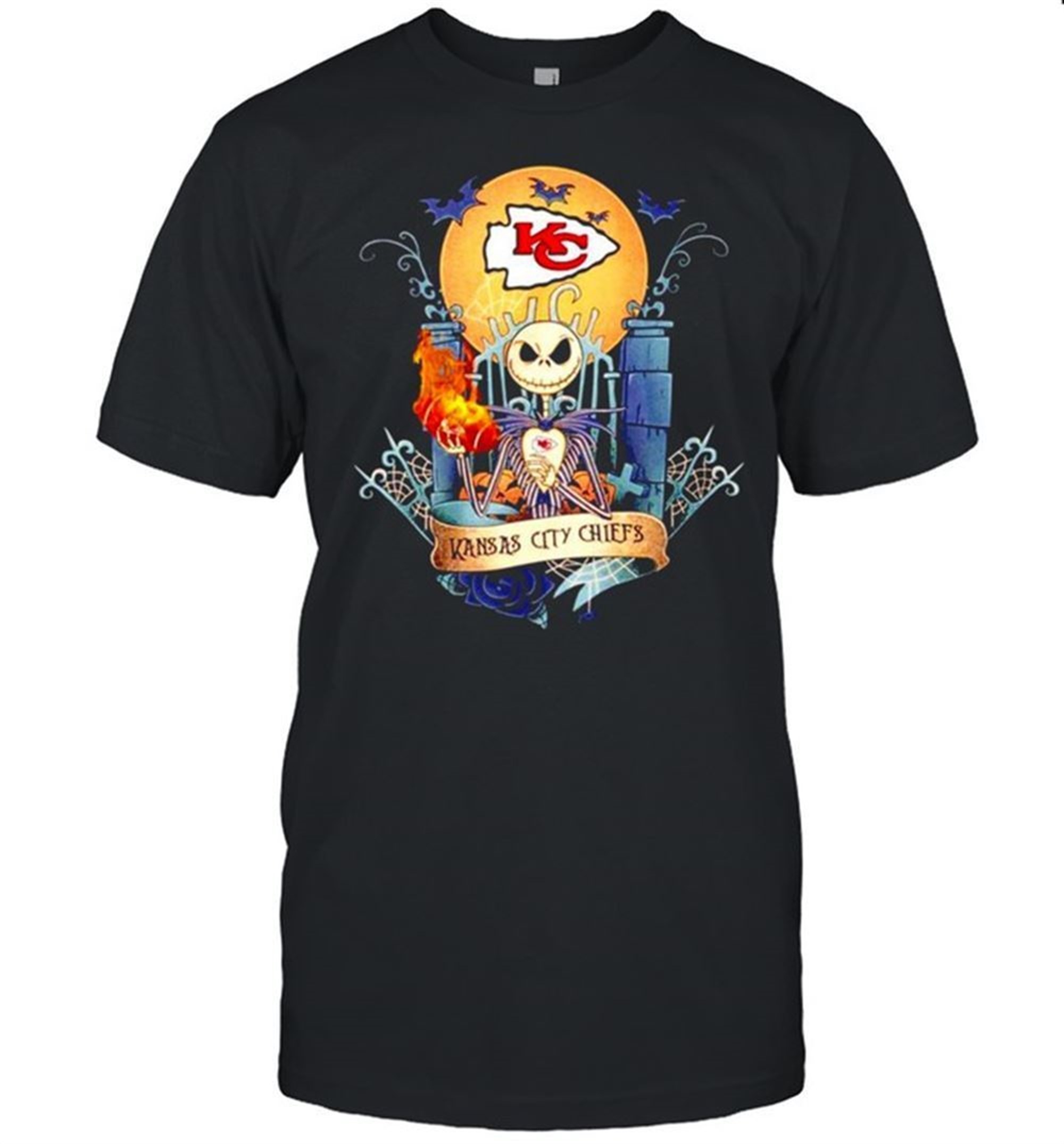 Jack Skellington Kansas City Chiefs Halloween Shirt