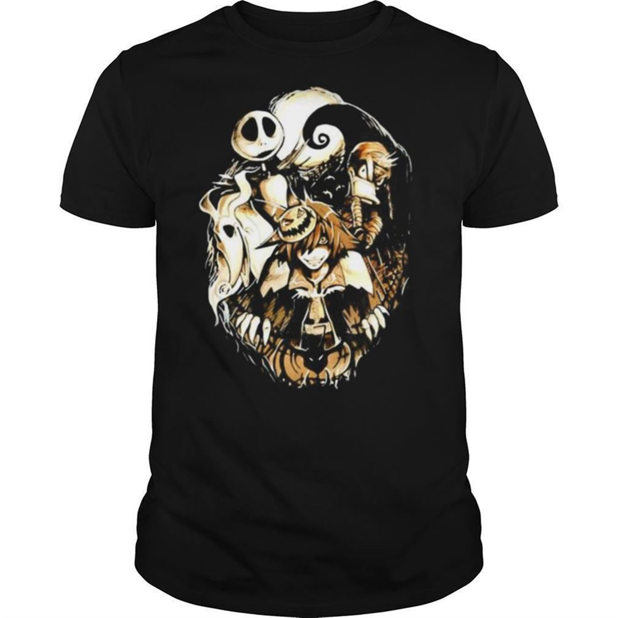 Jack Skellington Nightmare Naruto Happy Halloween Shirt