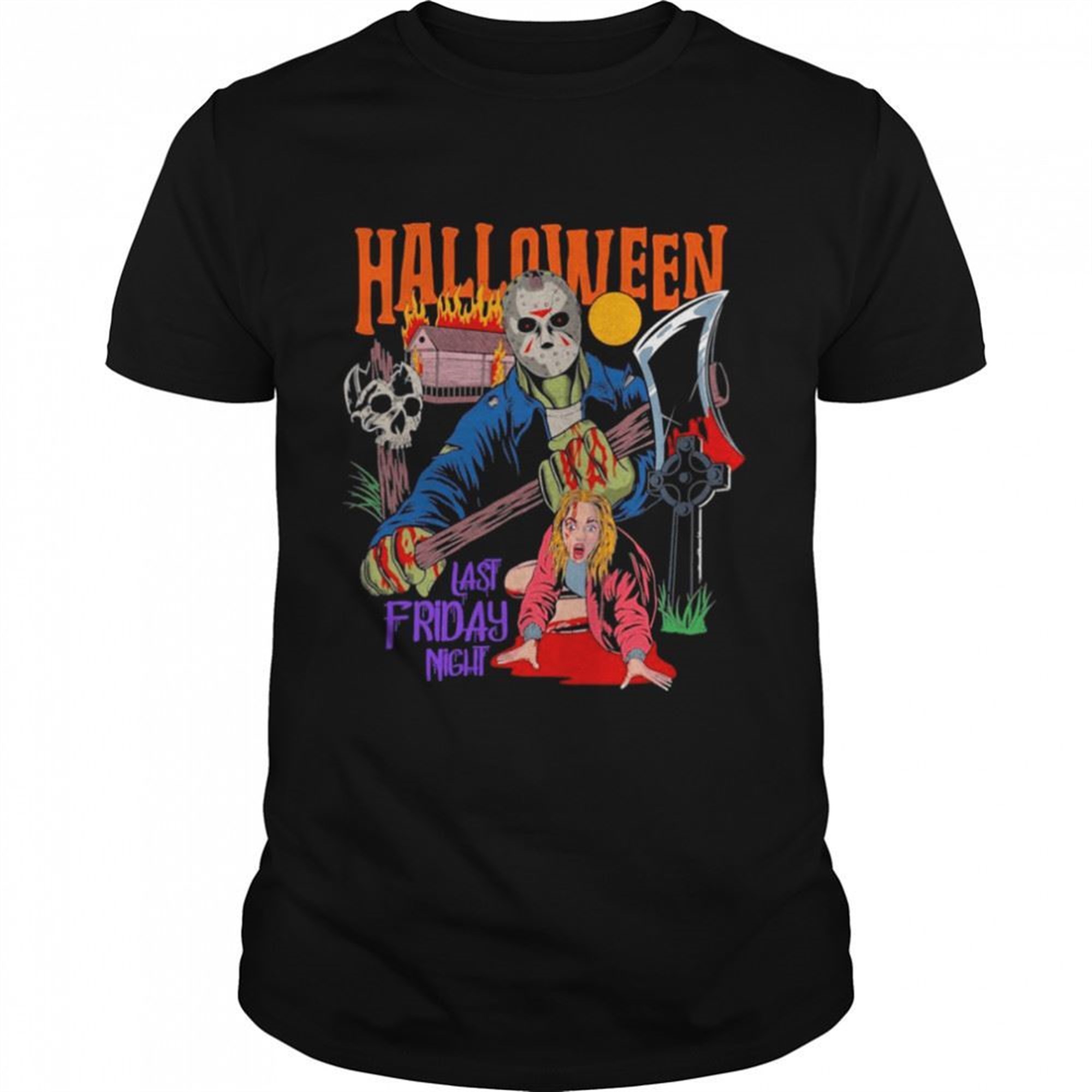 Jason Halloween Last Friday Night Artwork Shirt