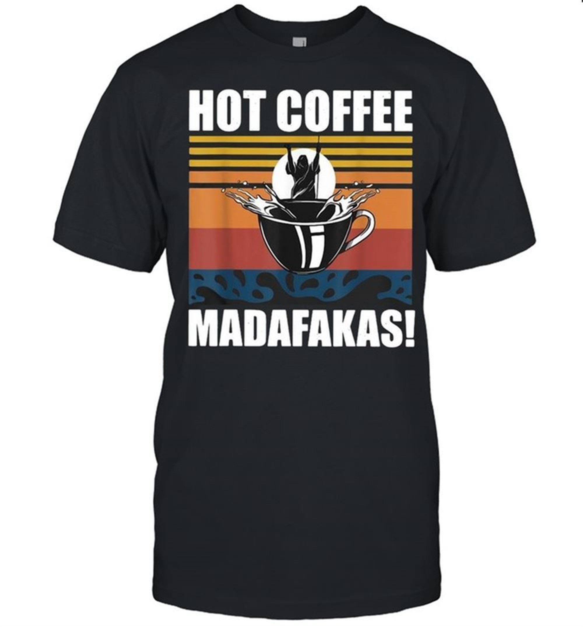 Jesus Moses Hot Coffee Madafakas Halloween Vintage Shirt