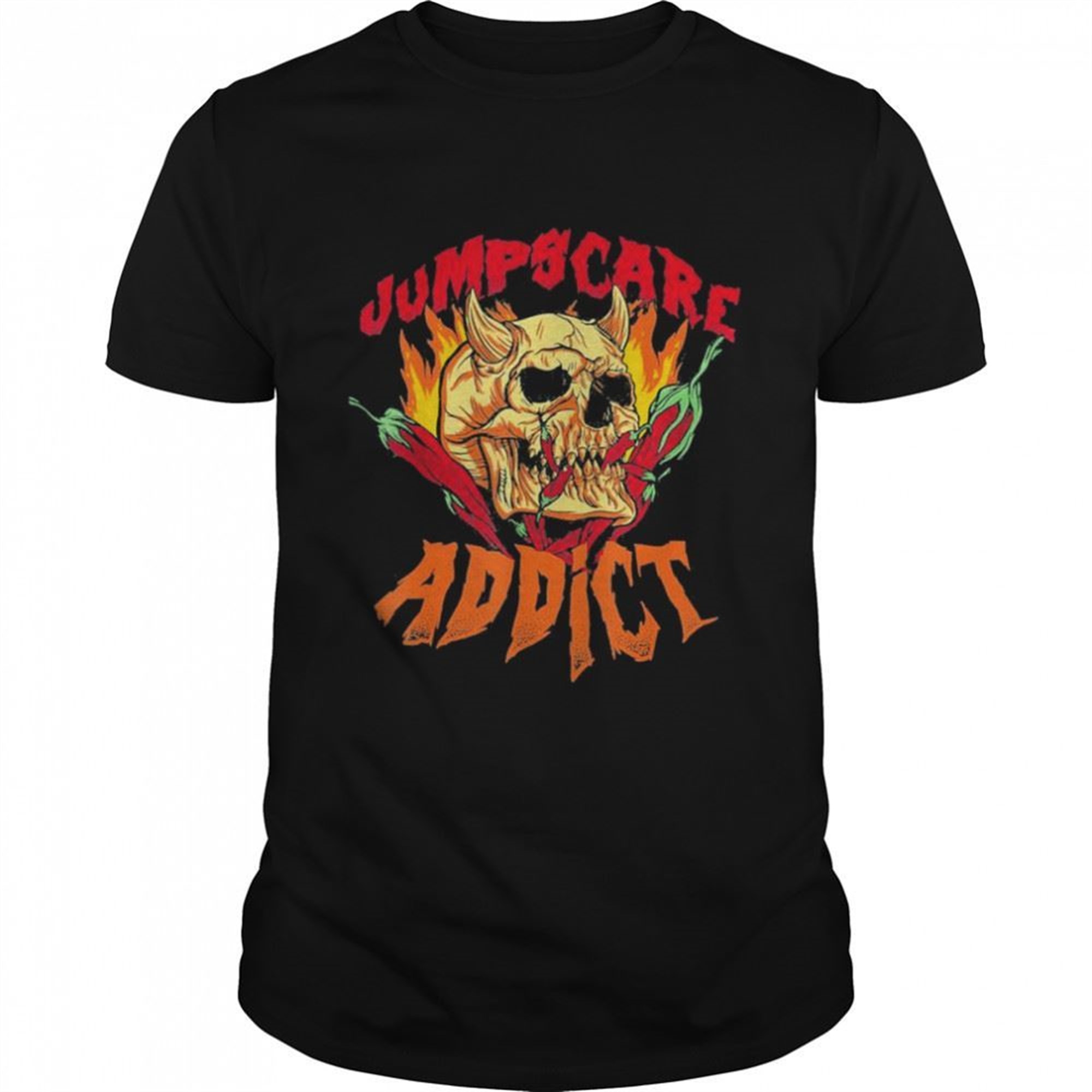 Jumpscare Scary Horror Movies Addict Halloween T-shirt