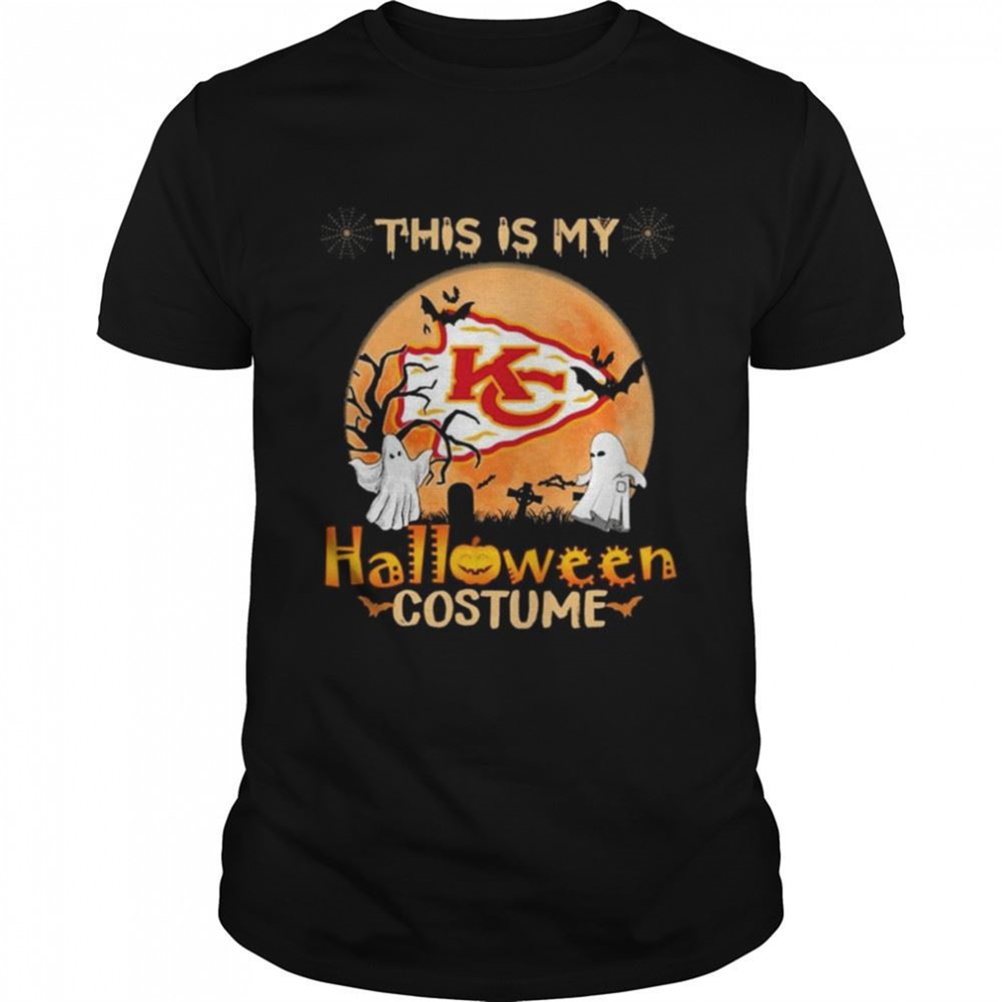 Kansas City Chiefs Boos This Is My Halloween Costume Moon Shirt