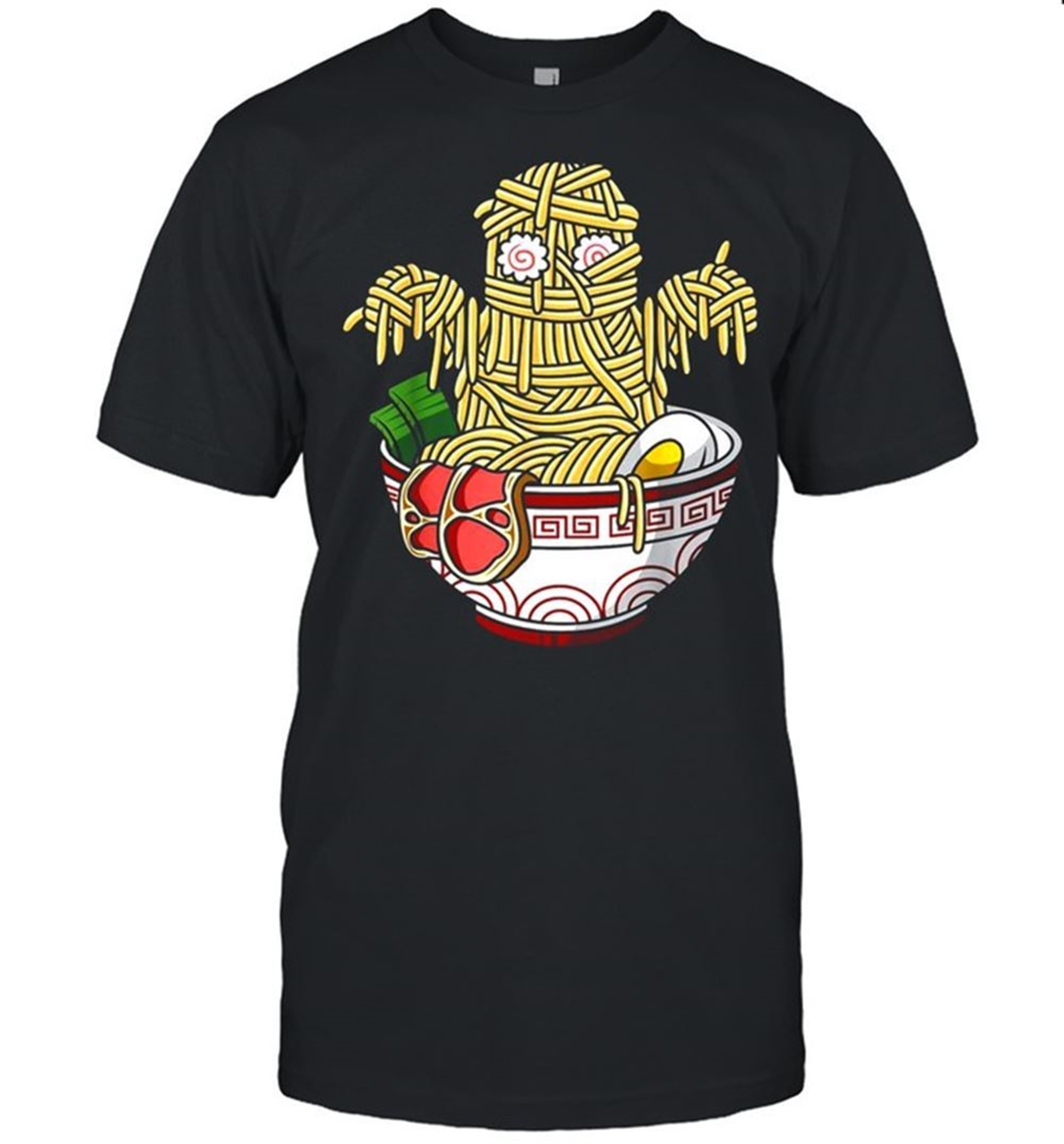 Kawaii Japanese Anime Halloween Monster Ramen Foods Shirt