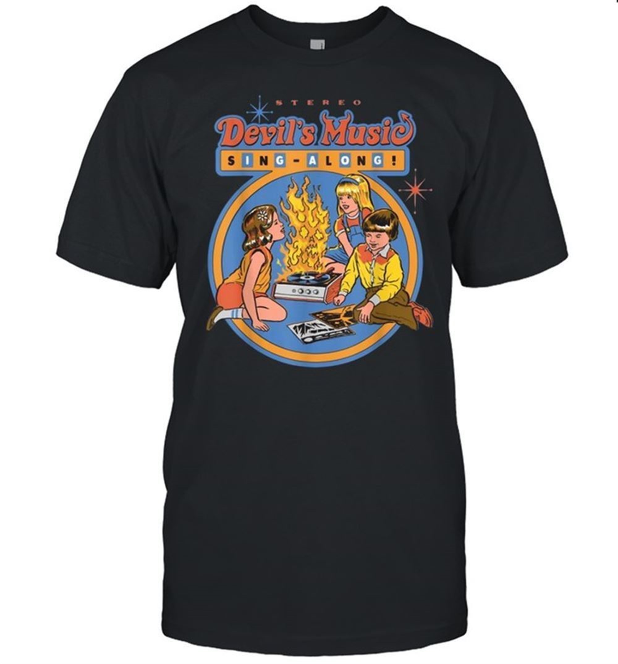 Kidsstereodevilsmusicsingalongburndisk Halloween Shirt
