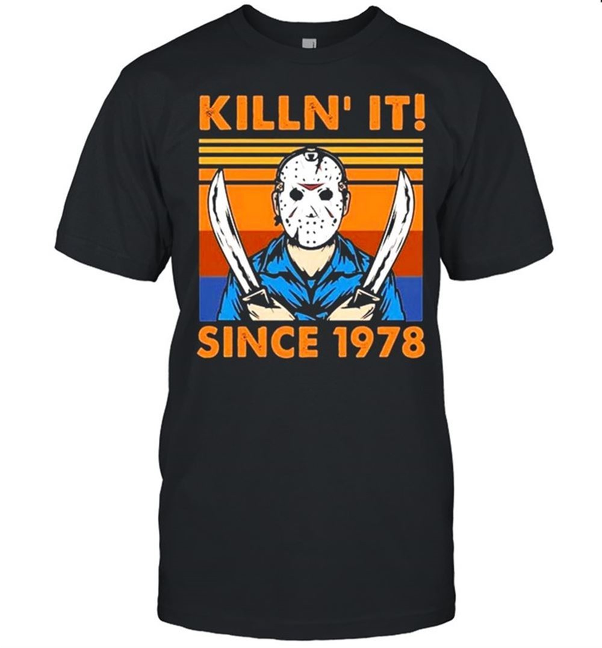 Killin It Since 1978 Jason Voorhees Halloween Vintage Retro Shirt