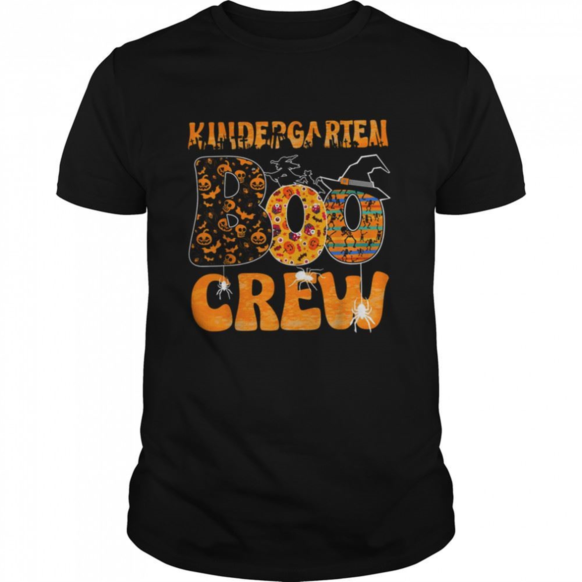 Kindergarten Boo Crew Vintage Halloween Costumes For Teacher Shirt