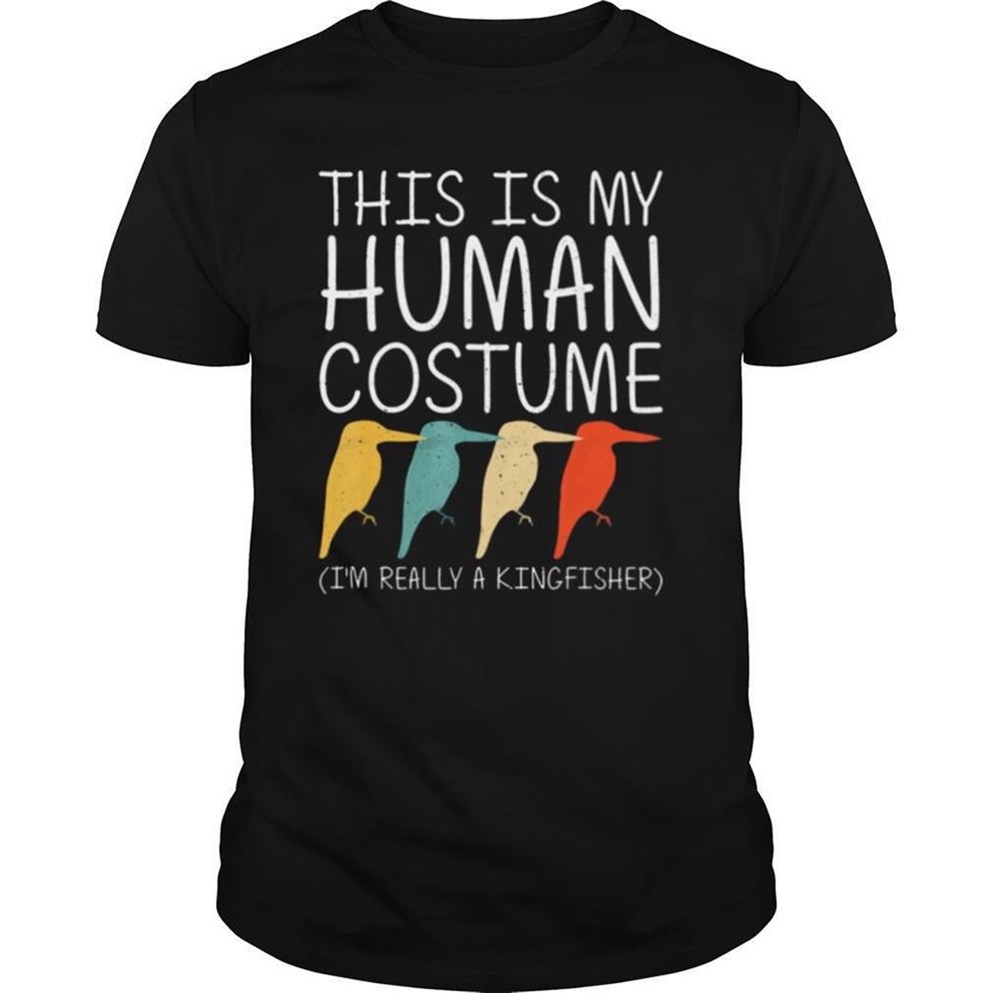 Kingfisher Halloween Human Costume Bird Animal Easy Diy Gift Shirt