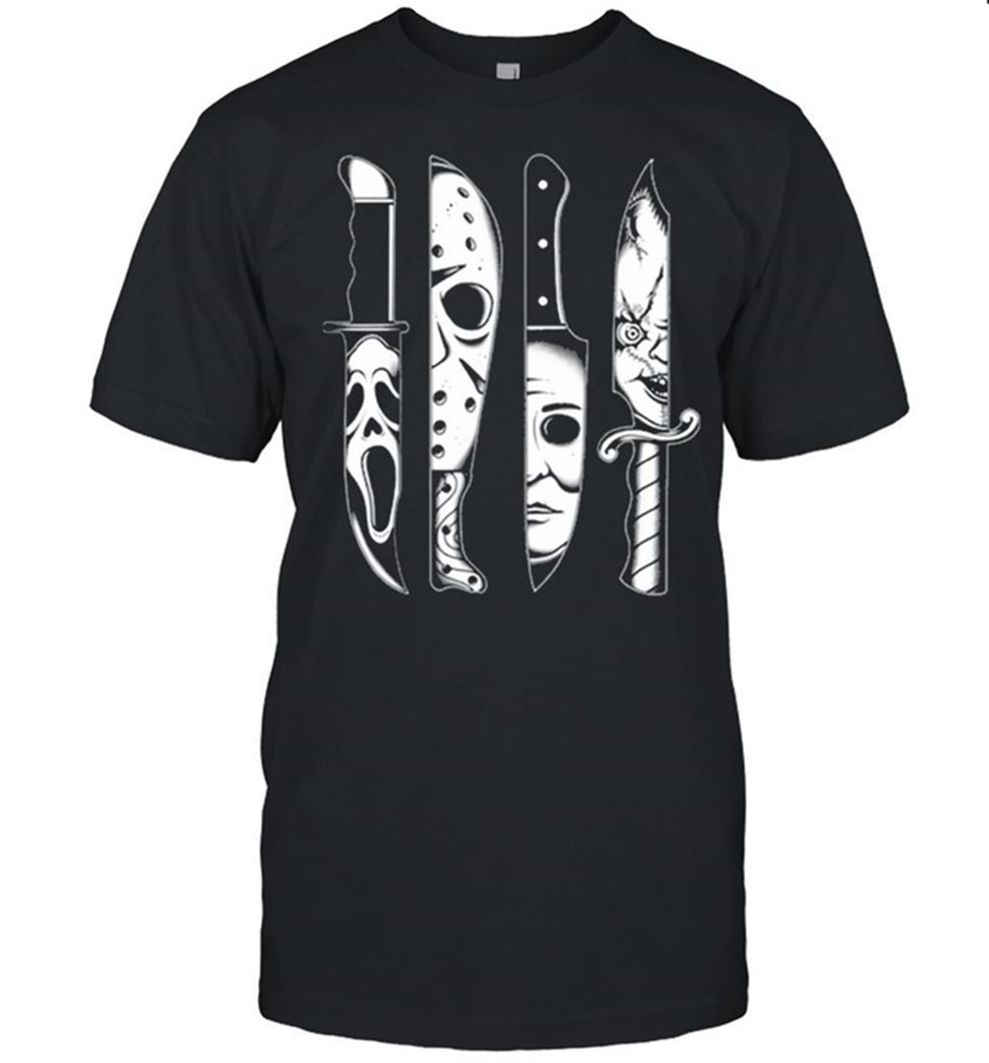 Knives Horror Machete Movie Friday Halloween Goth Evil Shirt