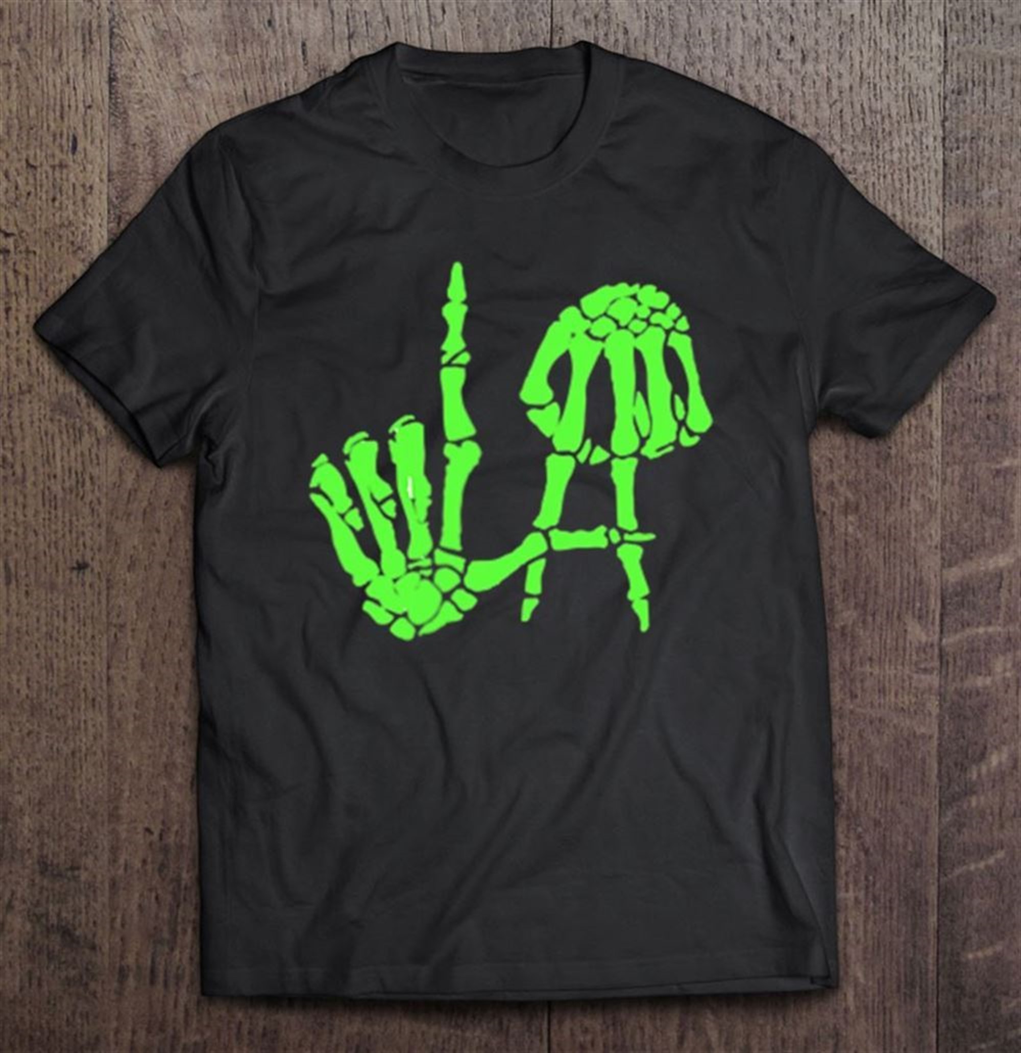 La Los Angeles Hand Sign Skeleton Hands Bones Halloween